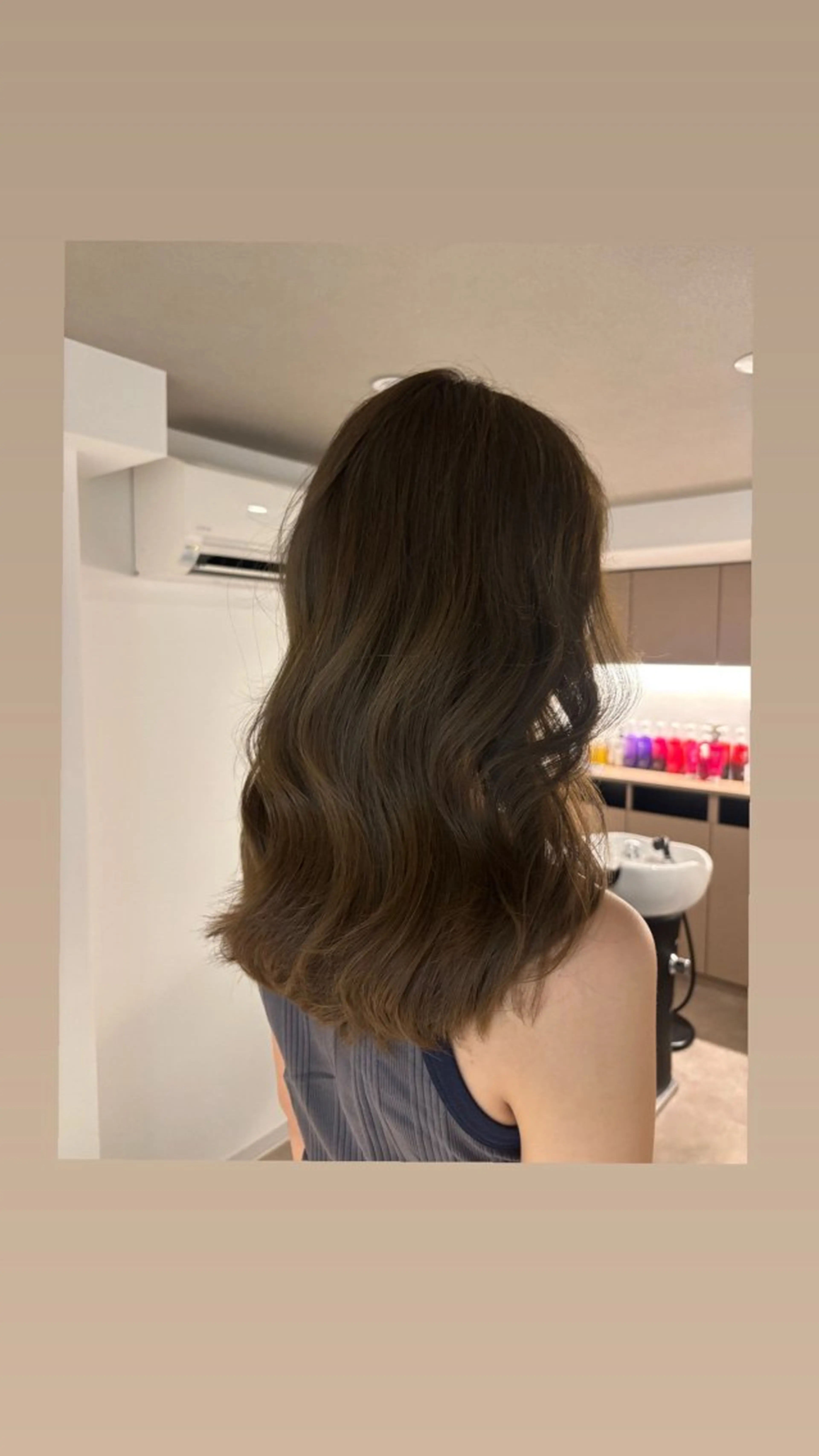 セミロング カラー ベージュカラー ブリーチ ブラウンカラー ケアブリーチ カシス カット ヘアカラー トリートメント 艶感×抜け感hair /ReLit 正源のヘアスタイル
