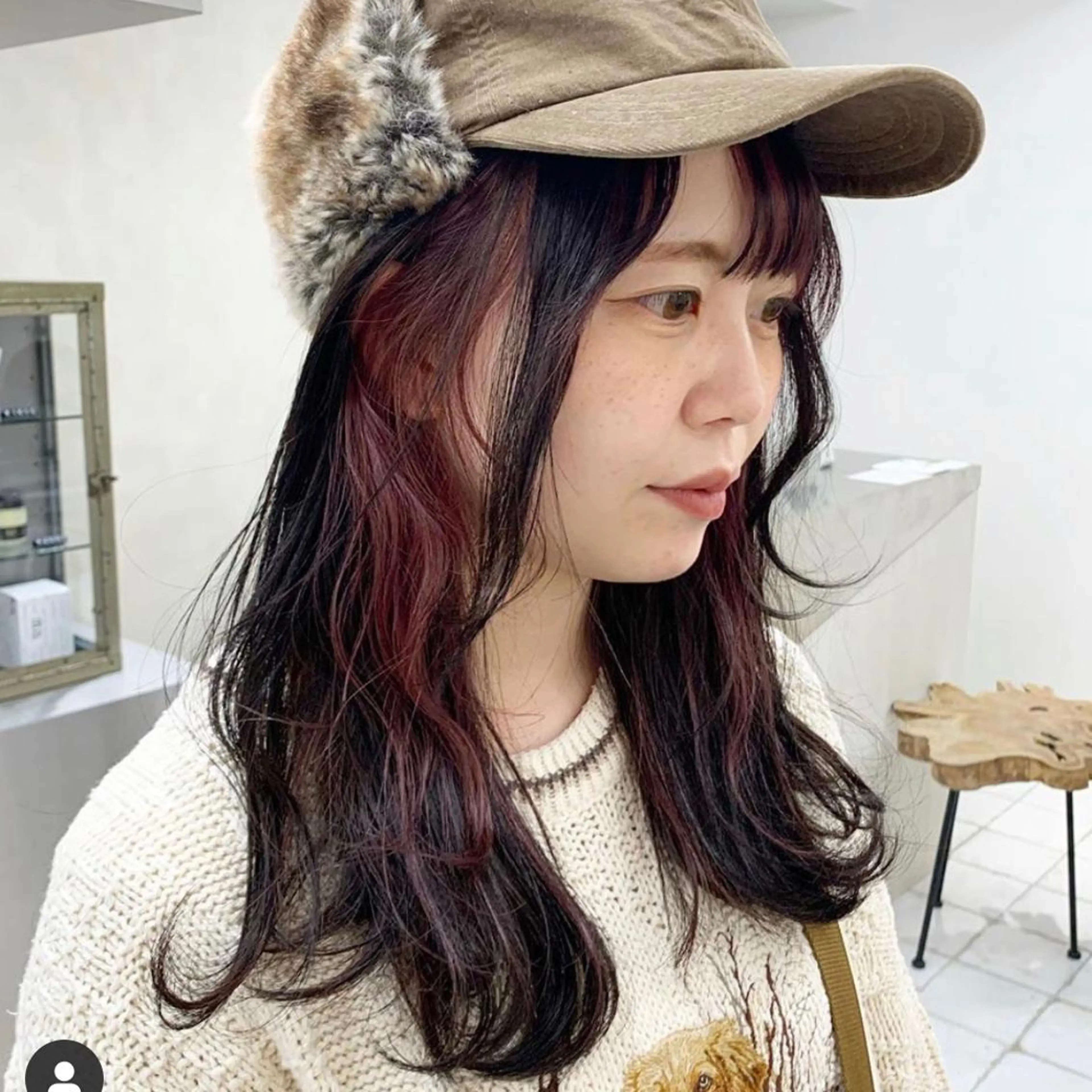 セミロング カラー ヘアアレンジ デザインカラー タカミ荒子店所属・眉毛ワックス konomiの眉毛・アイブロウイメージ