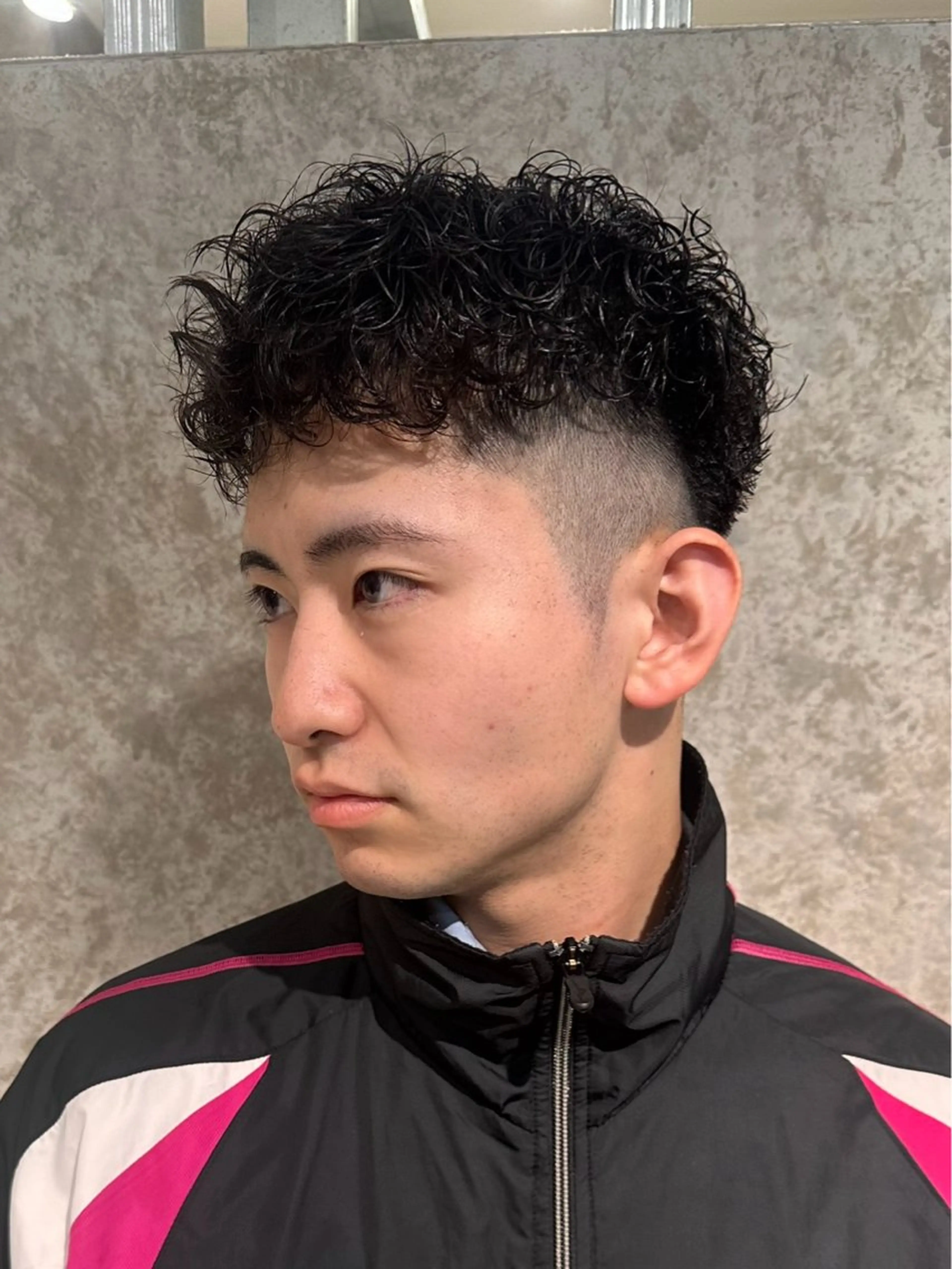 メンズカット＋ハードパーマの写真