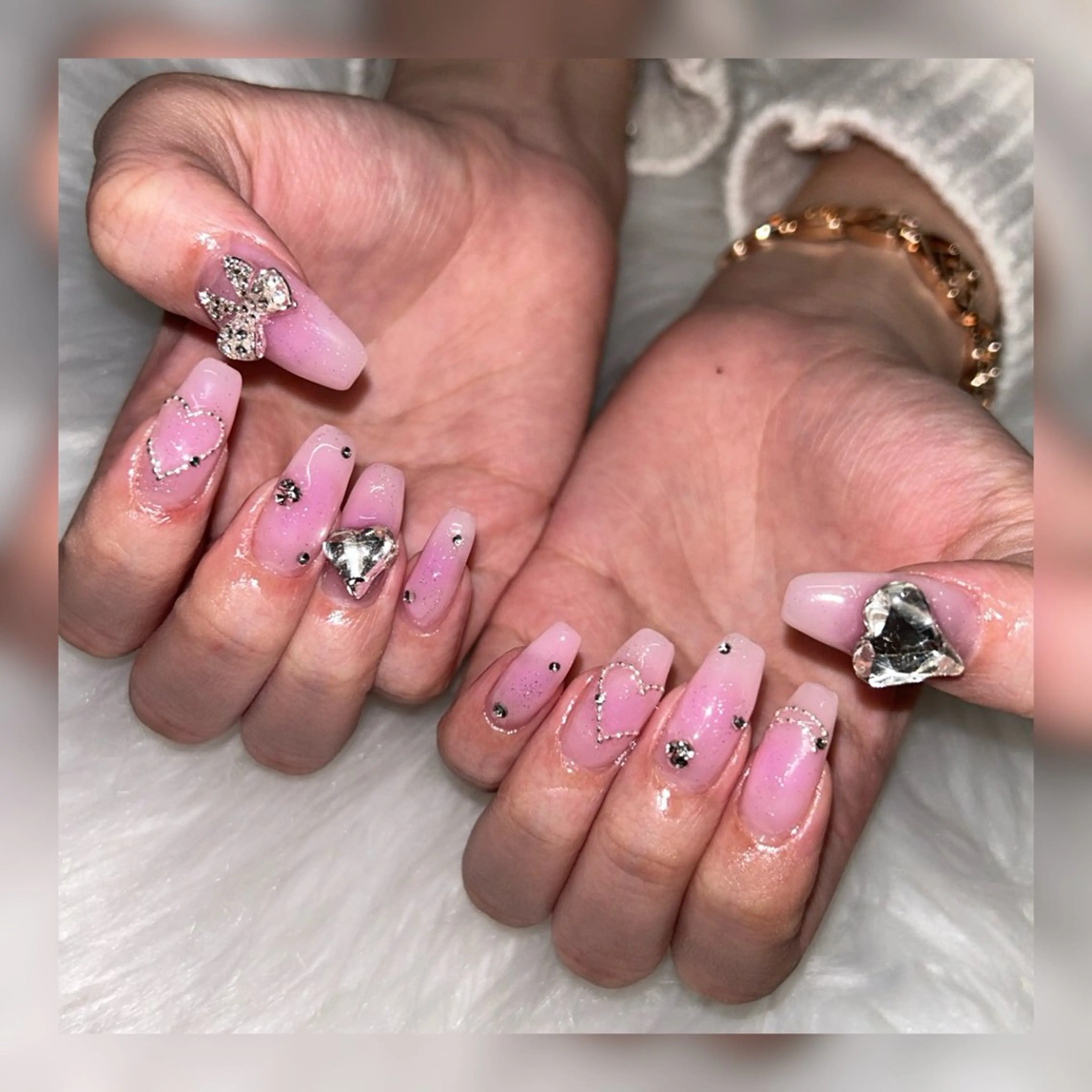 ネイル チークネイル ピンク ハンドネイル Nail &Beauty Salon ☆Kirari☆所属・ビューティサロン ☆Kirari☆のネイルデザイン