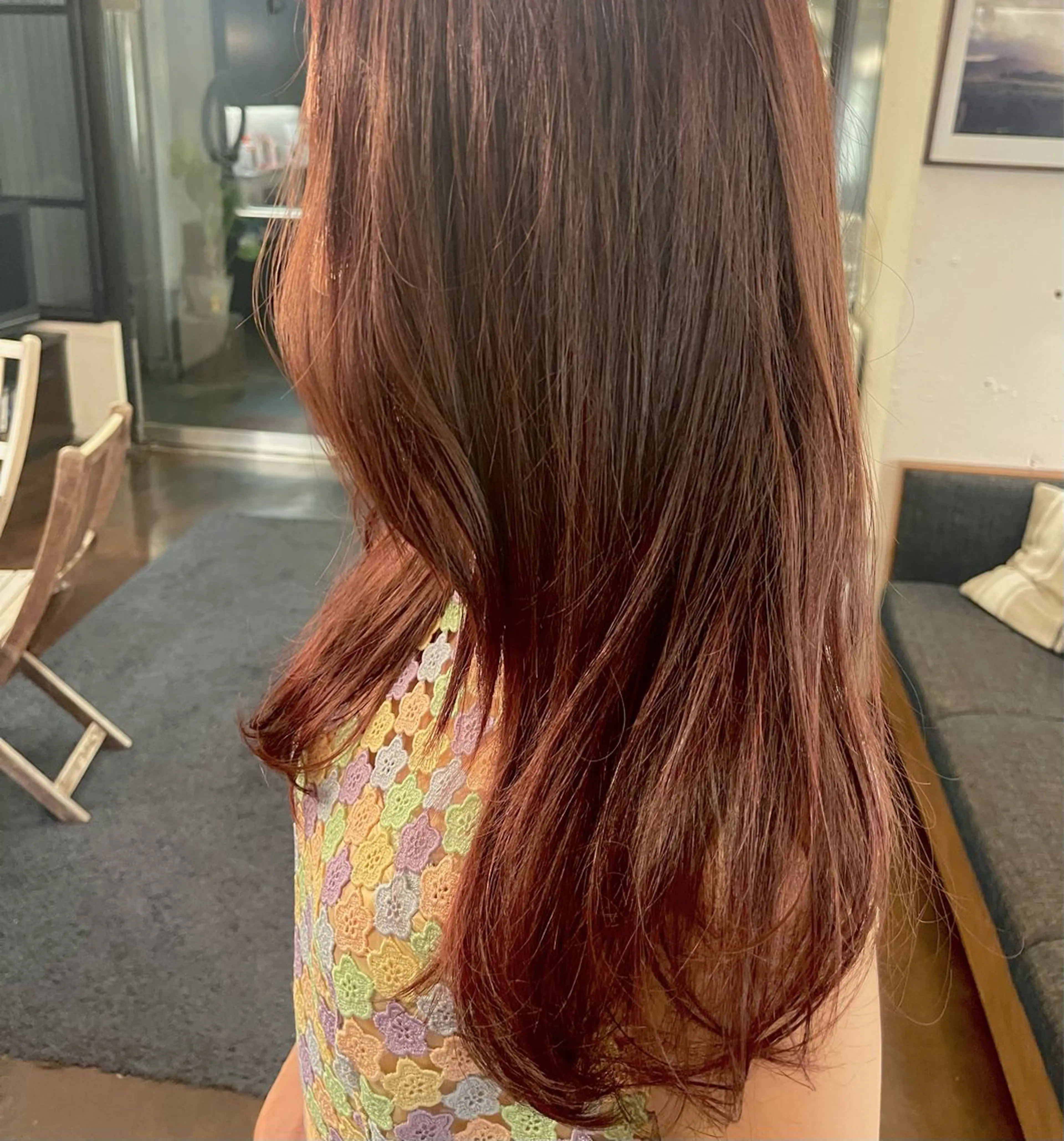 セミロング カラー ヘアアレンジ 吉田 優里のヘアスタイル