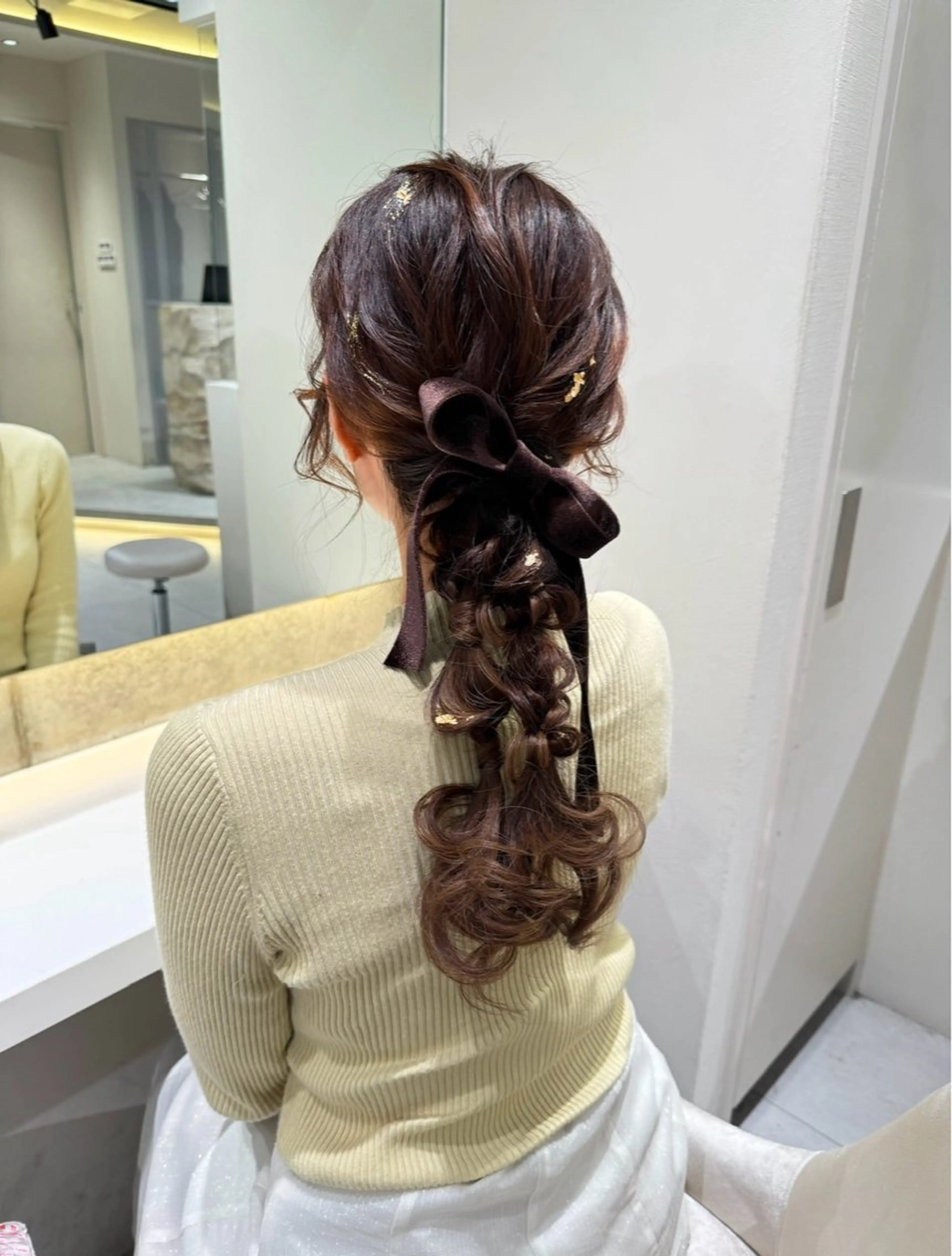 セミロング カラー ヘアアレンジ ヘアセット ブリーチなしWカラー ヘアセット🎀はるかのヘアスタイル