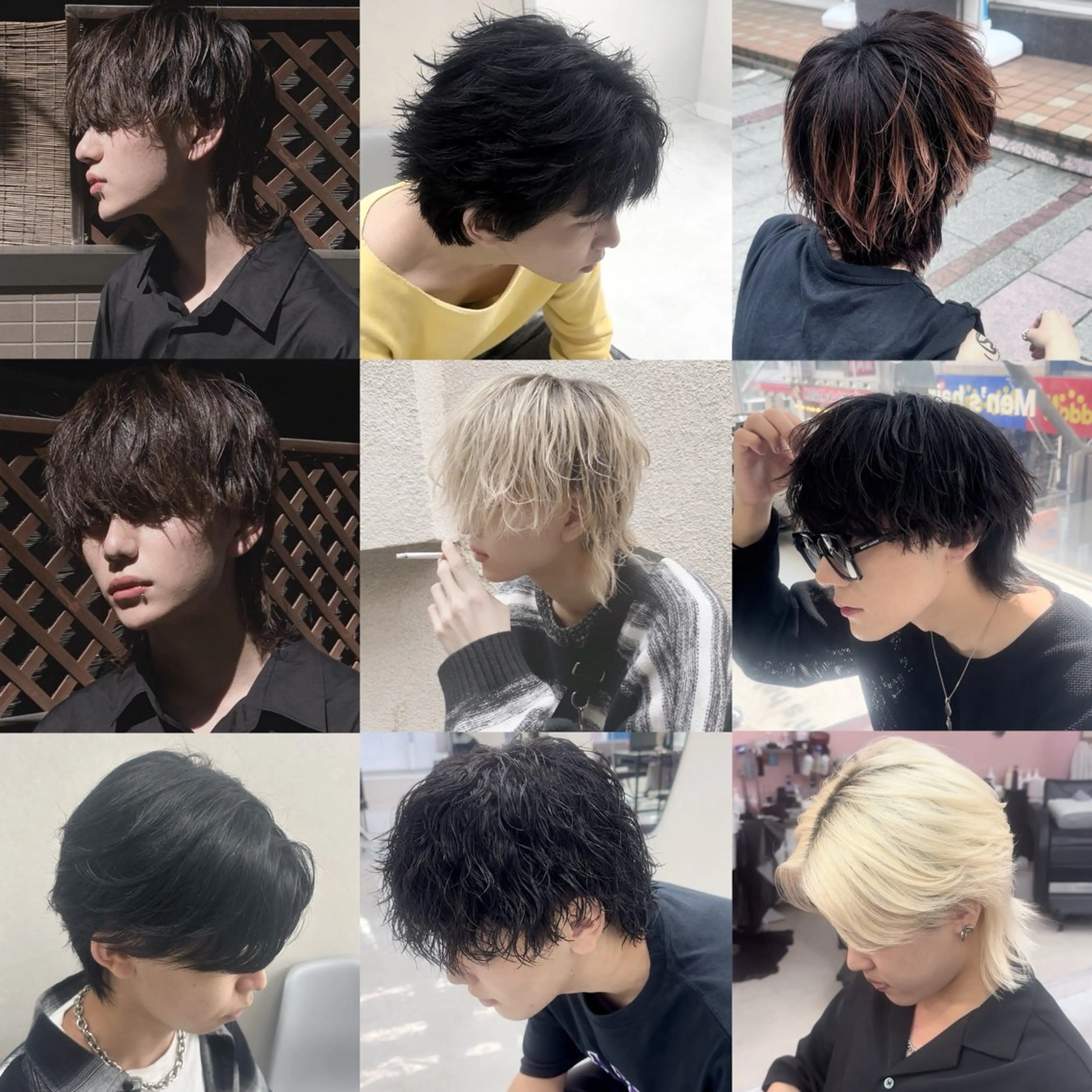 メンズ カット ニュアンス/フェザー /ウルフ/伶馬のヘアスタイル