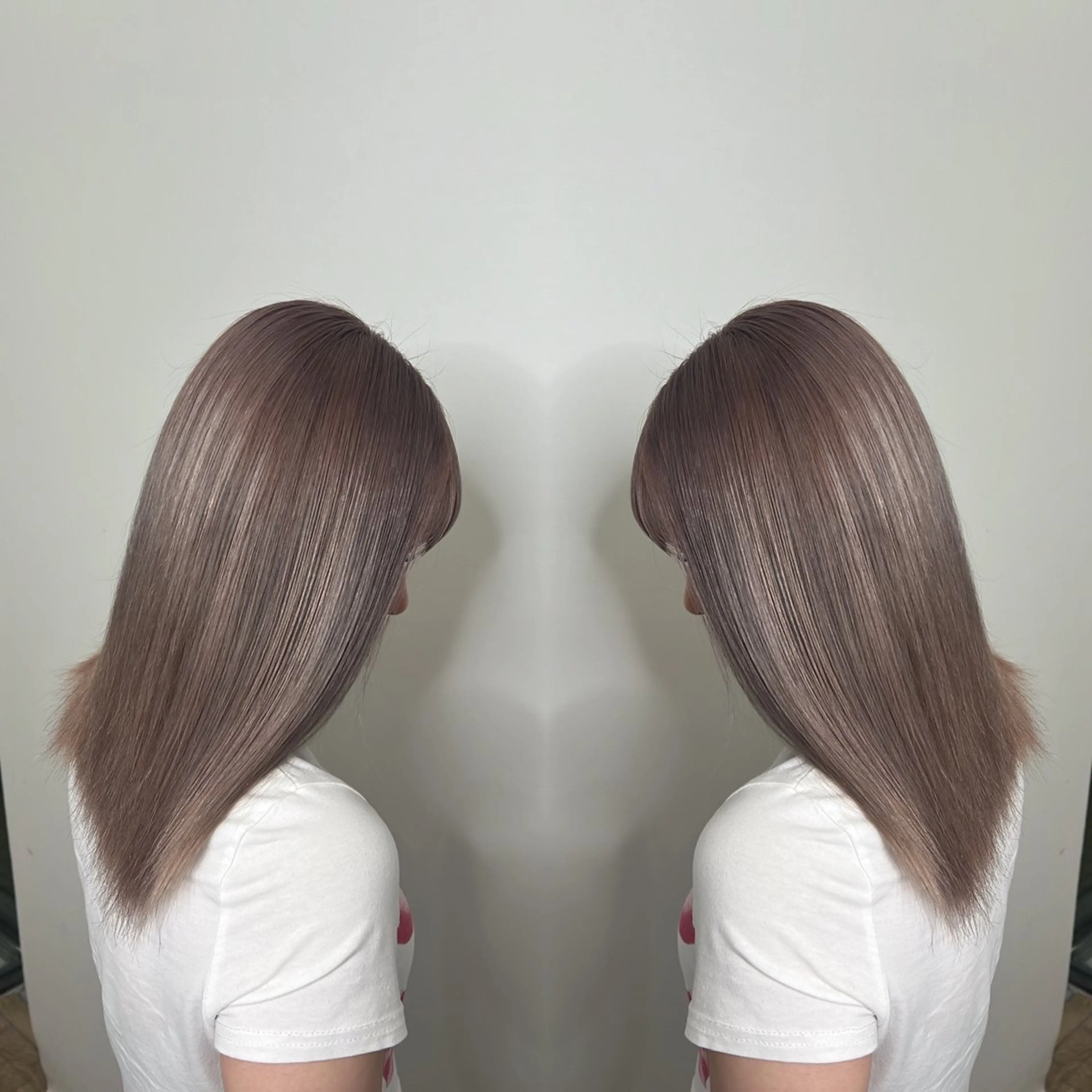 セミロング カラー レイヤー/ボブ/ ミニボブ/AOIのヘアスタイル