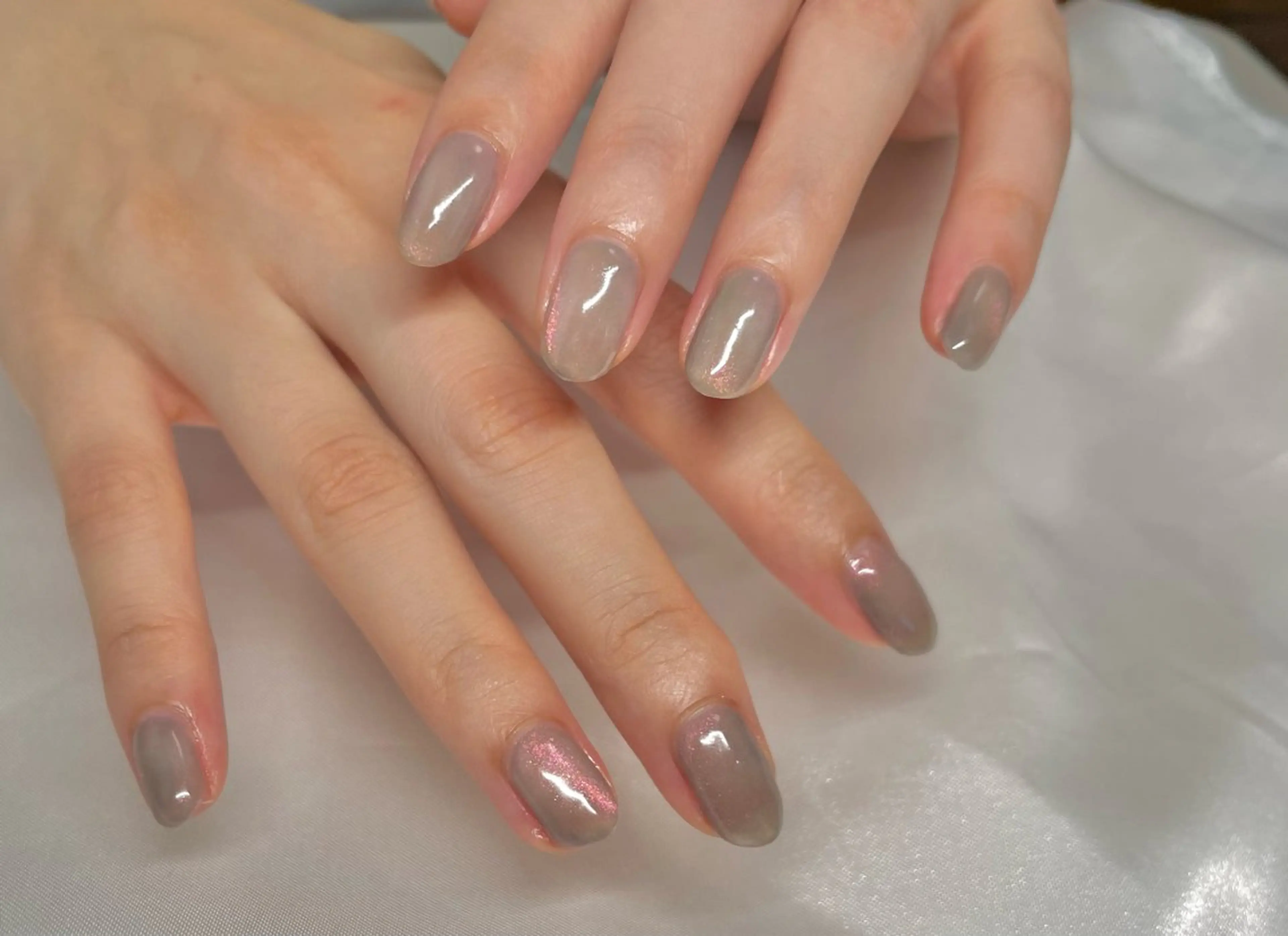 ネイル マグネットネイル ワンカラーネイル amo_nail 岡山市南区自宅ネイルのネイルデザイン