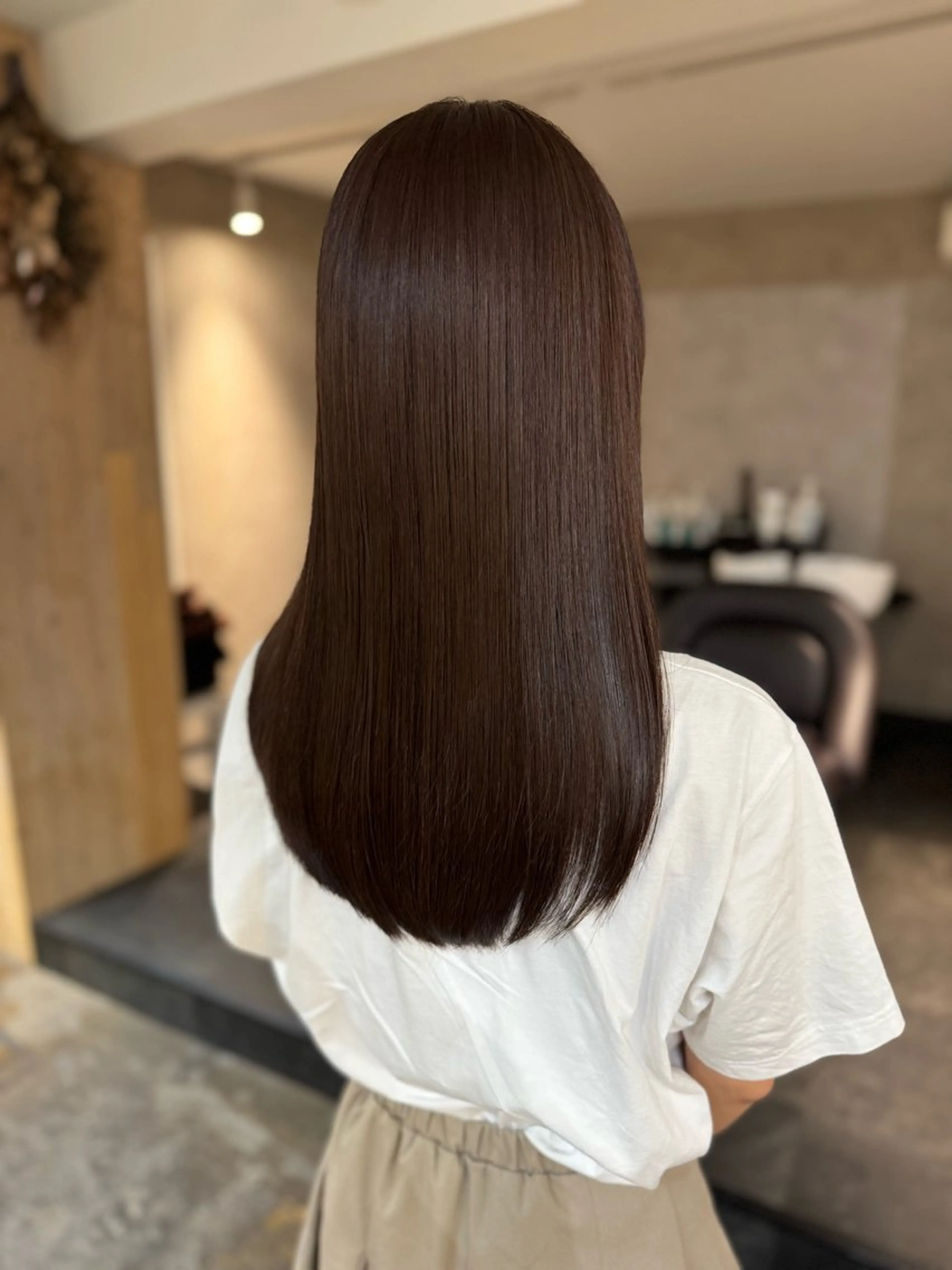 ロング カット ヘアカラー トリートメント fiica/髪質改善 田畑/縮毛矯正のヘアスタイル