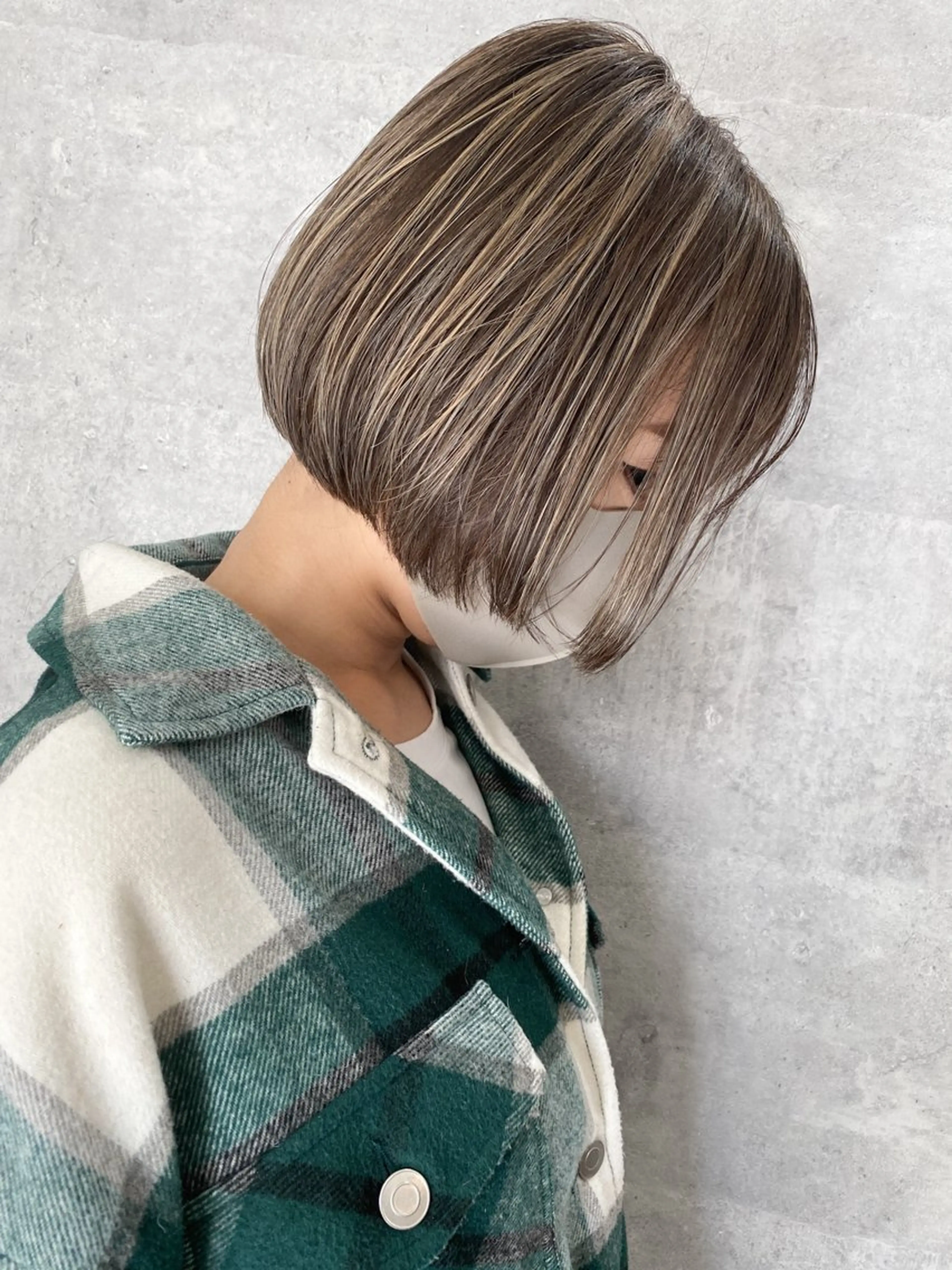 ショート ハイライト 'oli所属・難波'oli【オリ】 美容室のヘアスタイル