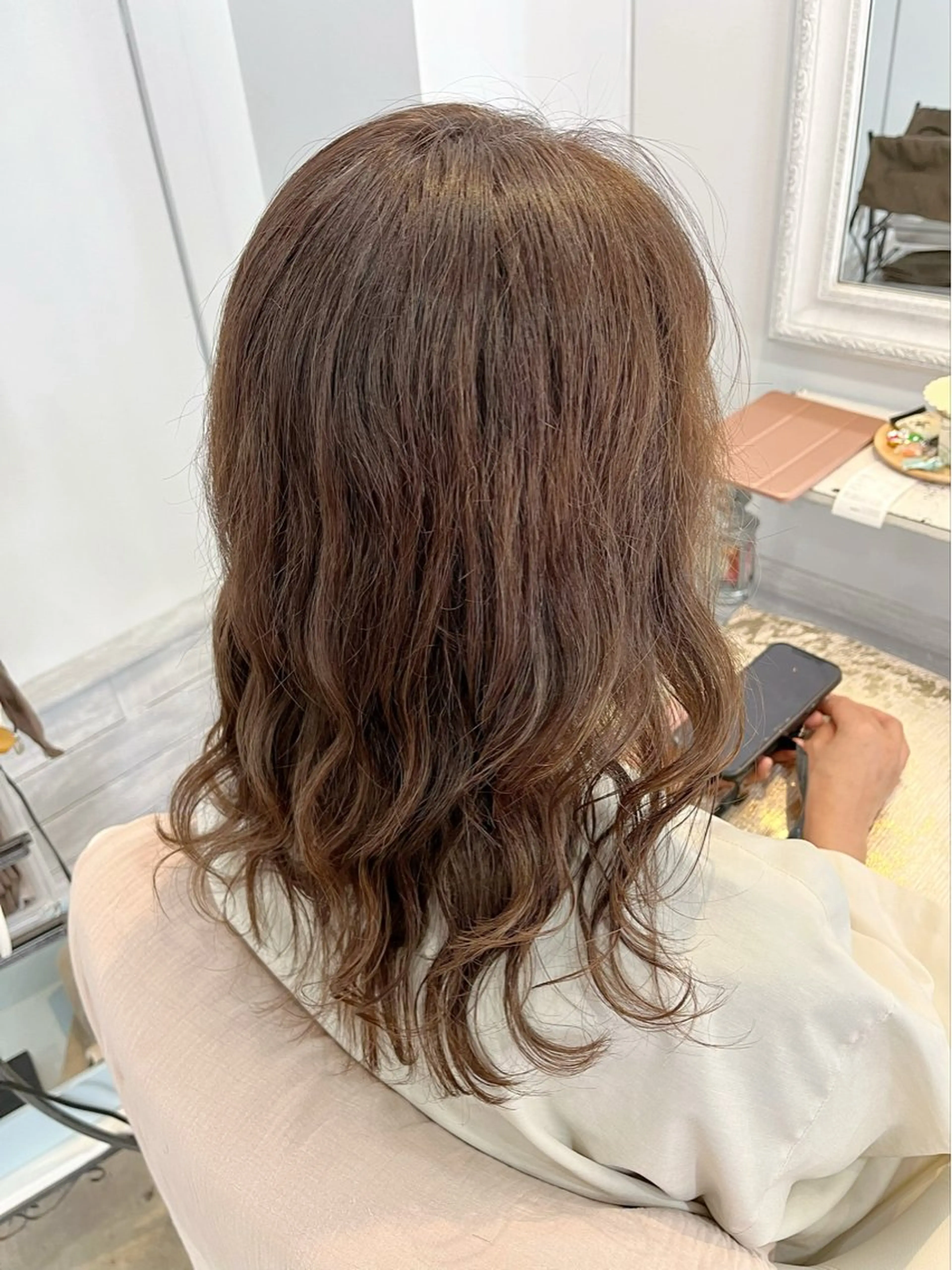 セミロング カラー ヘアアレンジ ヘアカラー 赤羽Gardenia 🌸ayame🌸のヘアスタイル