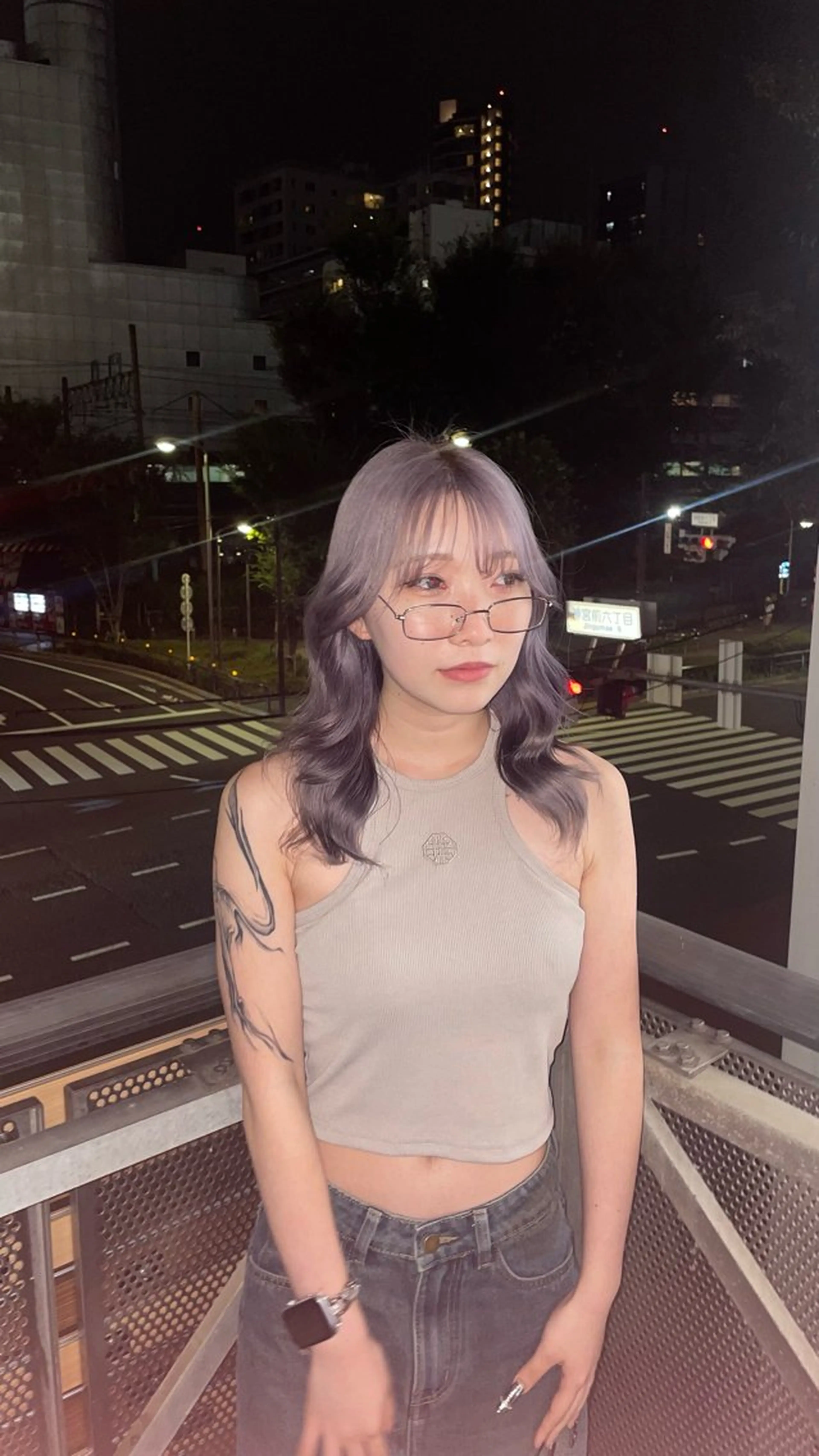ミディアム カラー ヘアアレンジ ブロンド ハイトーンカラー ラベンダーカラー シルバー ヘアカラー driP.by HAVANA所属・ケアブリーチ／パーマ 工藤のヘアスタイル
