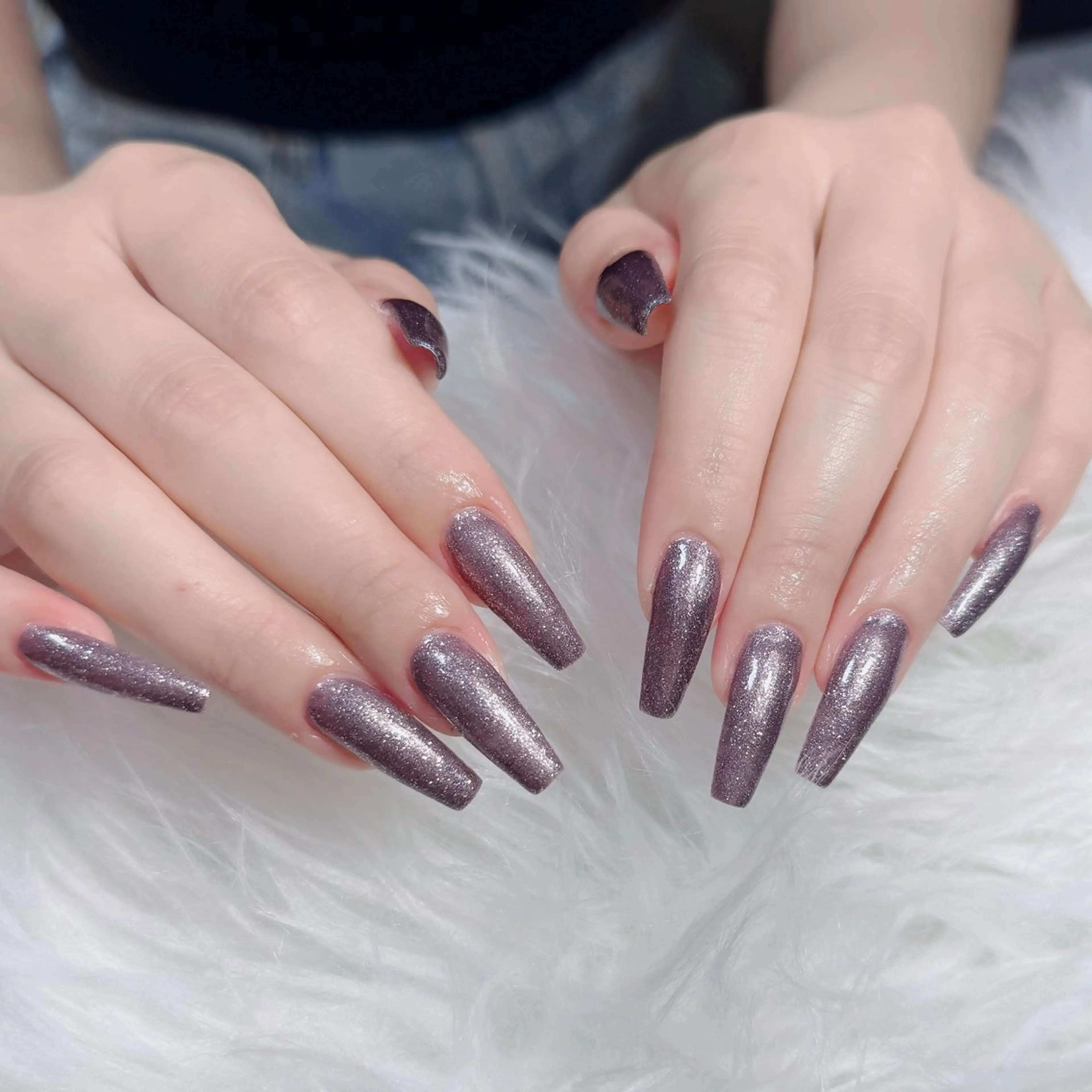 ネイル アートネイル フレンチネイル ジェルネイル 韓国ネイル マグネットネイル ハンドネイル Lenie Nail Salonのネイルデザイン