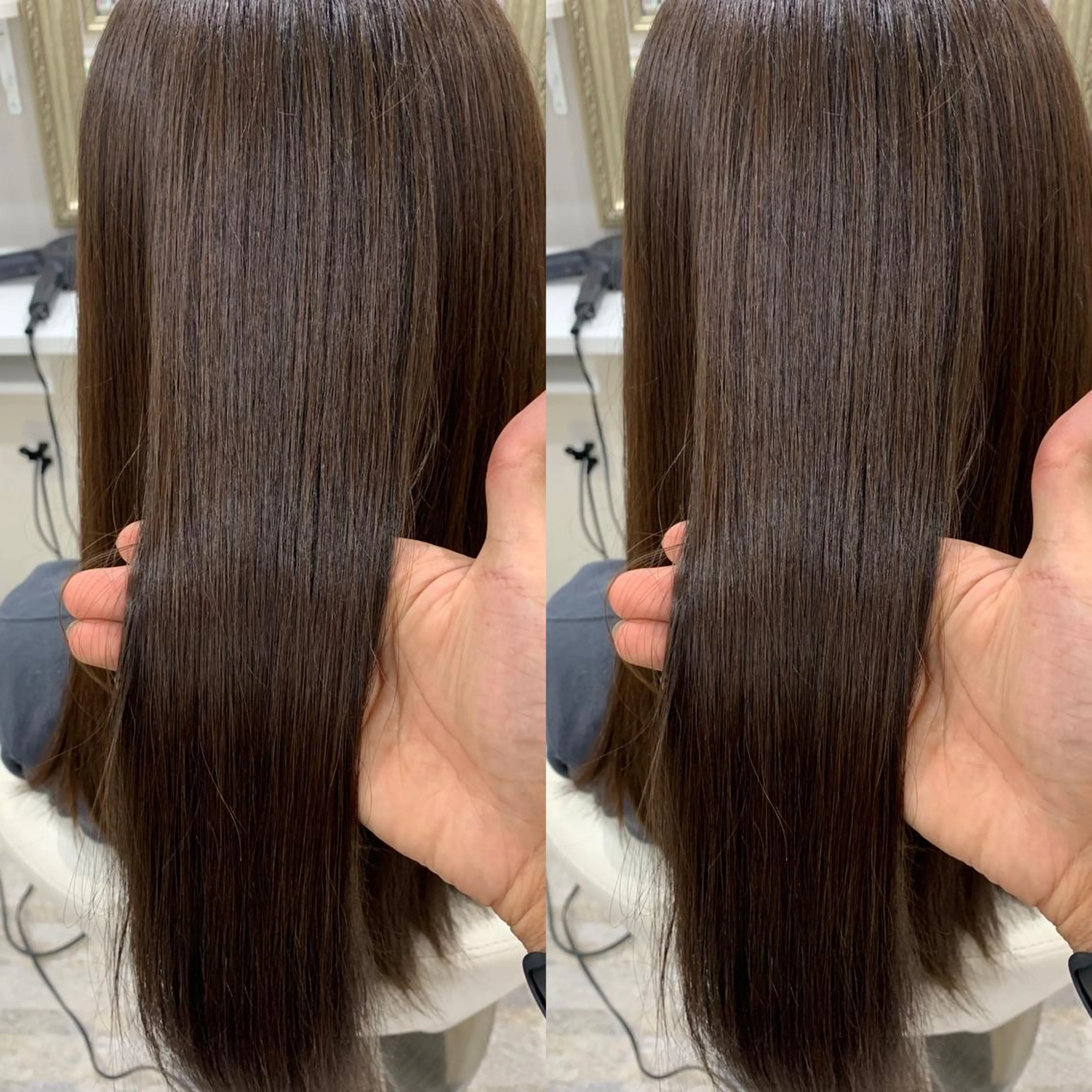 ロング 髪質改善 貸切サロンのヘアスタイル