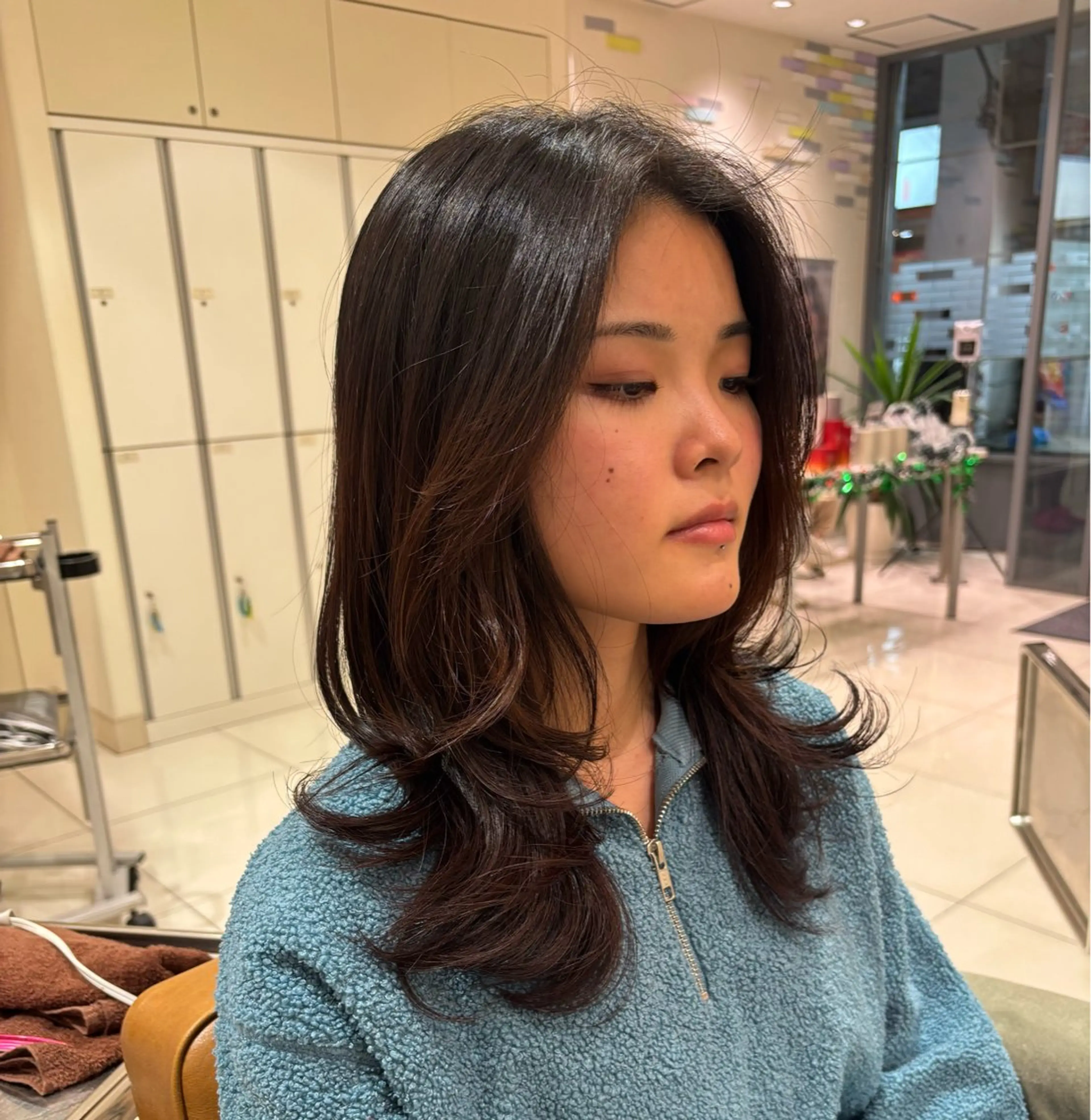 セミロング カット SACHIKA 🍓のヘアスタイル