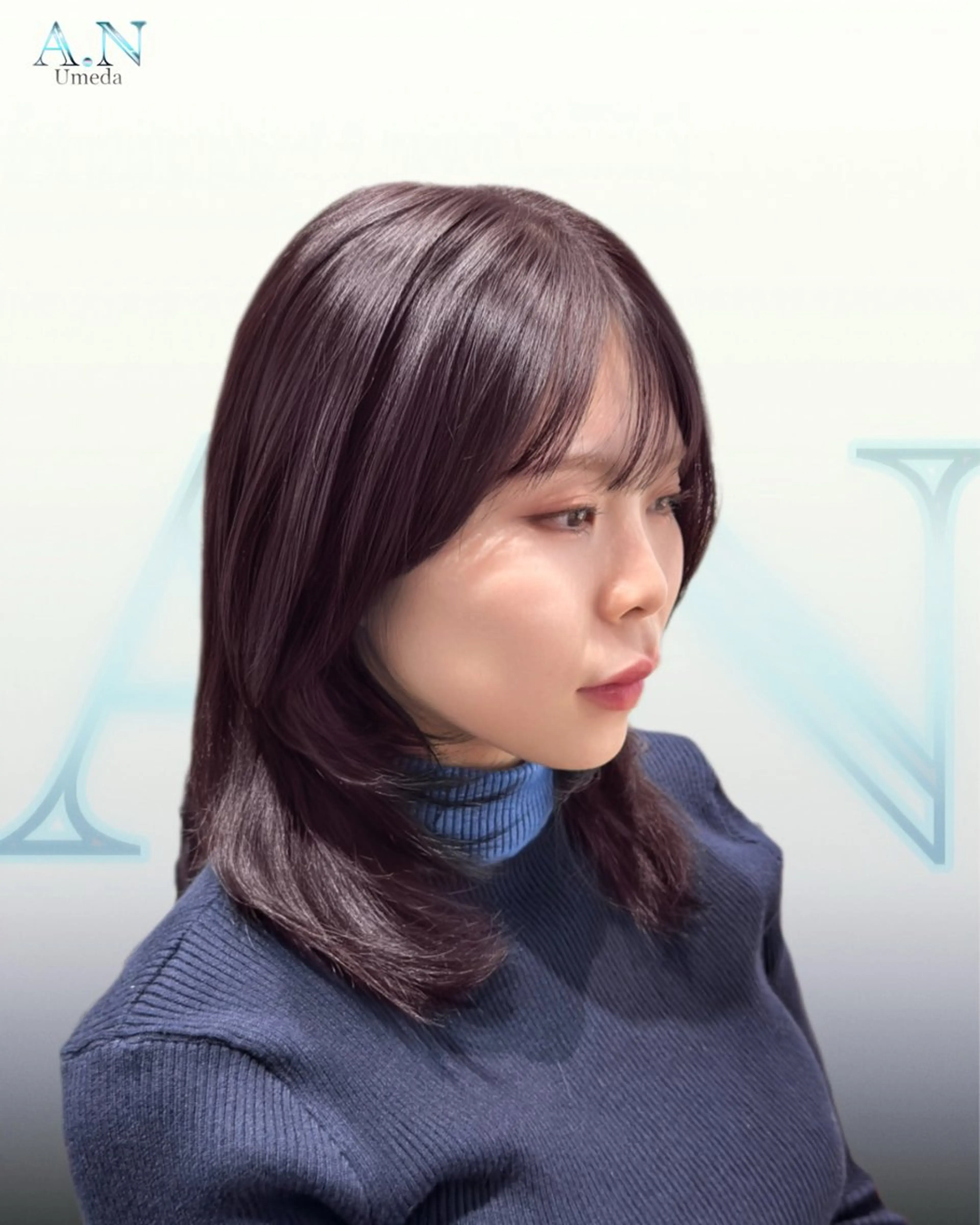 カット＋ケアカラー＋トリートメントの写真