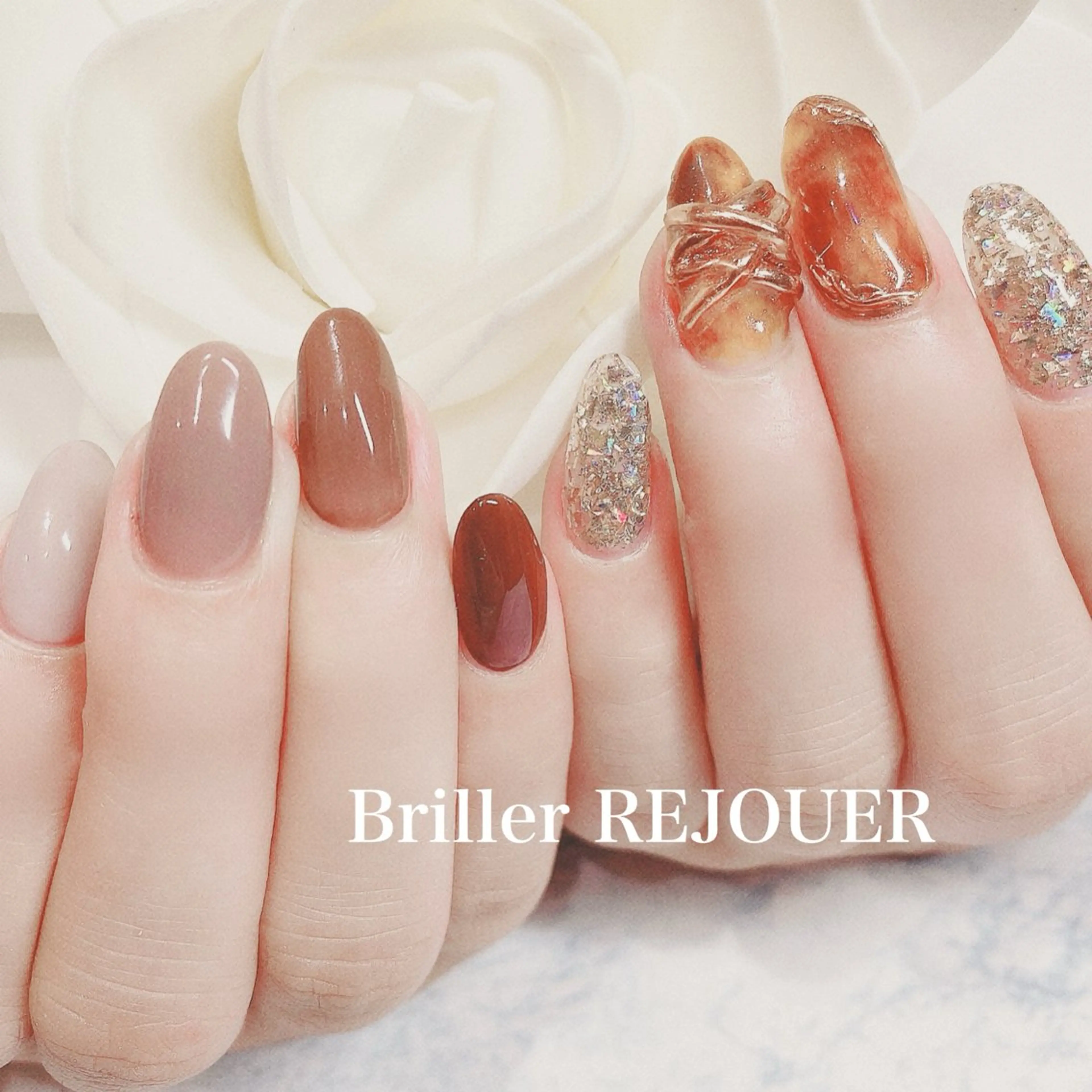 ネイル ネイルサロン&ネイルスクール Briller-REJOUER 【ブリエ・レジュール】所属・Briller Rieのネイルデザイン