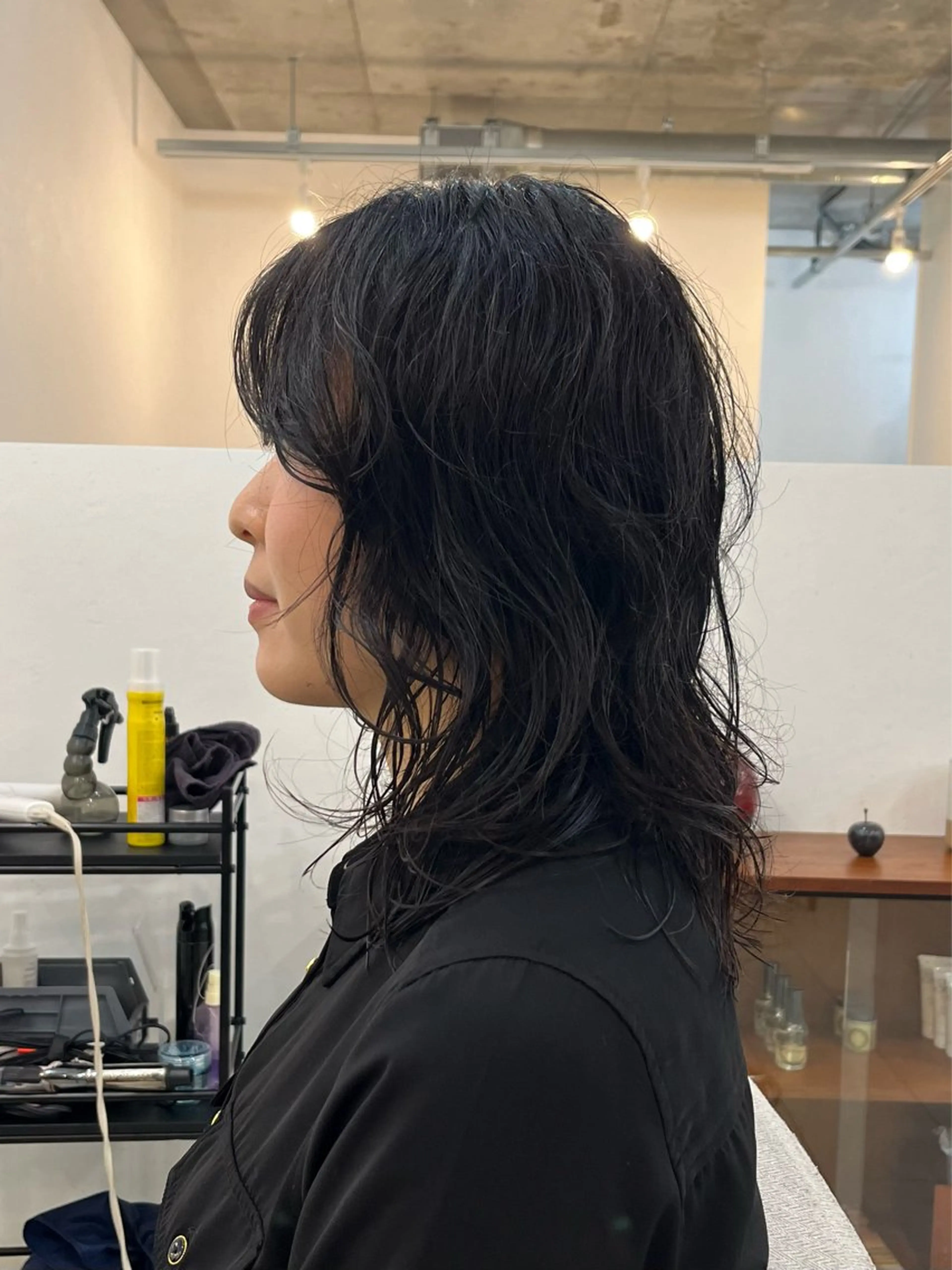 ミディアム パーマ NOUN所属・eri kinjoのヘアスタイル