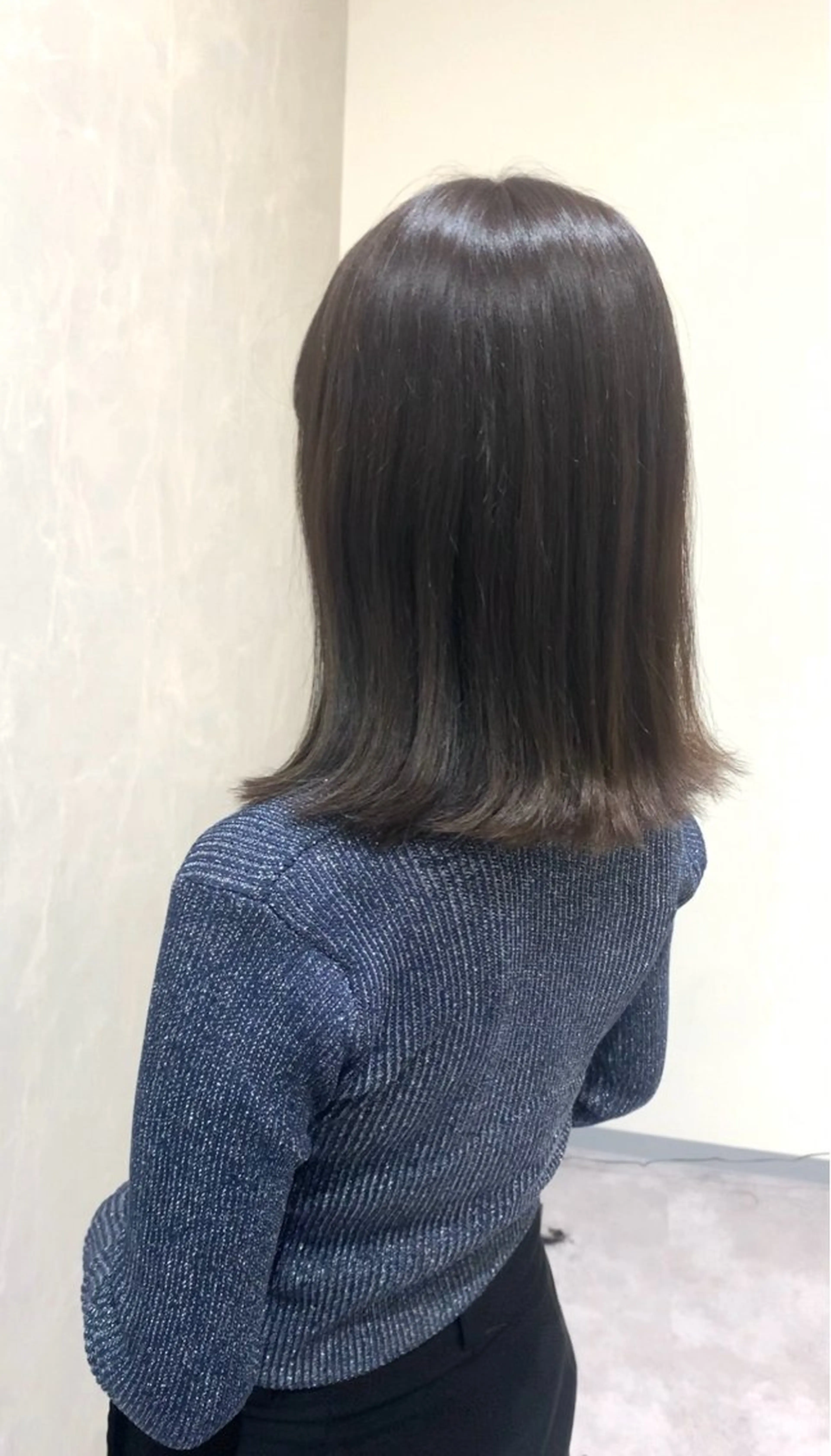 ミディアム カラー ブリーチ ブルーカラー 透明感カラー グレージュ ブリーチなしカラー FURUSHO 栄店所属・✨艶髪縮毛矯正🧬 /中山なかやまのヘアスタイル