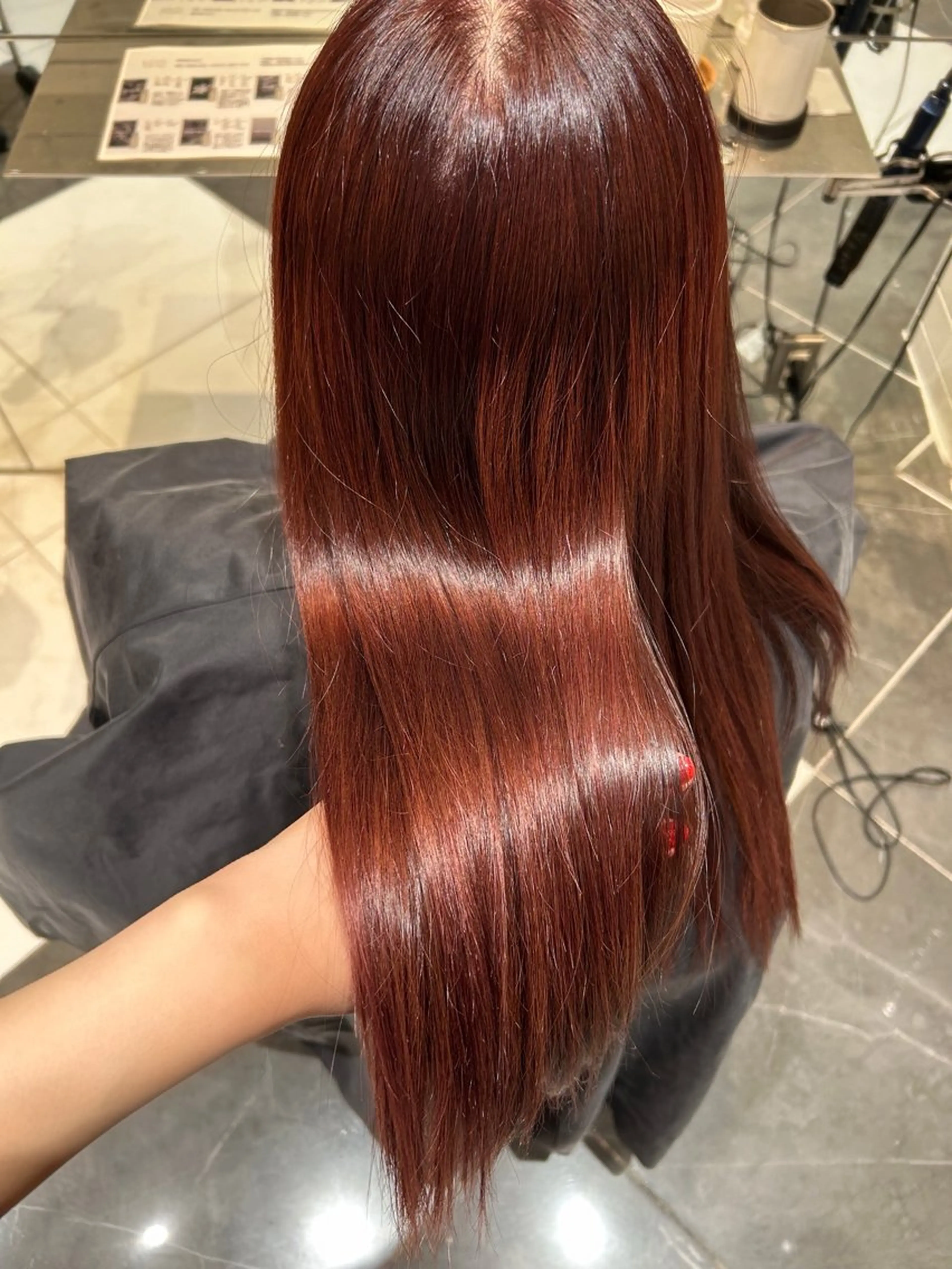 ロング カラー ブラウンカラー ピンクカラー ピンクブラウン chord seventh コードセブンス所属・Manaka ☺︎のヘアスタイル