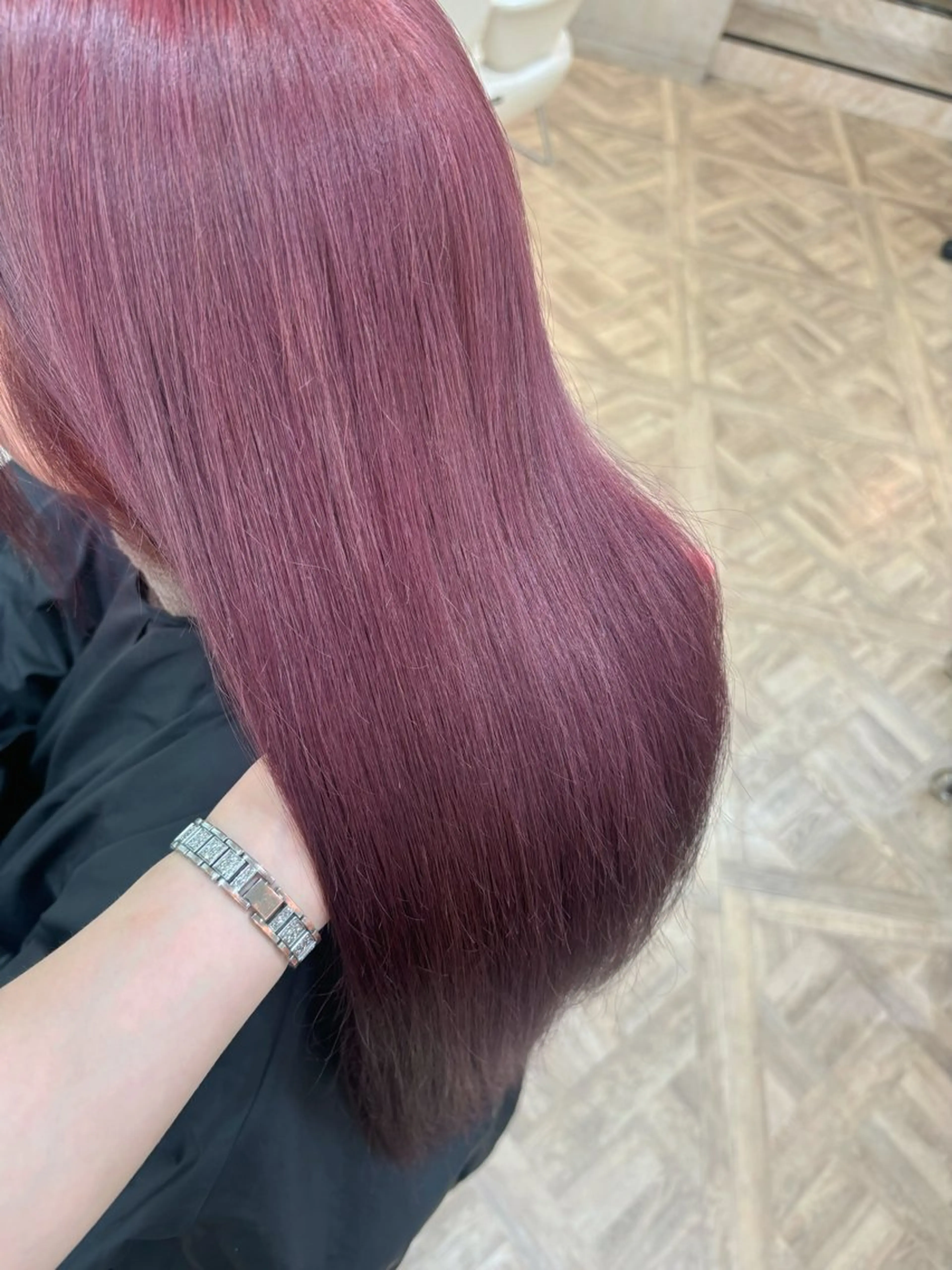 ロング カラー ヘアカラー トリートメント 暖色/ミルクティー/ レイヤー/yuriaのヘアスタイル