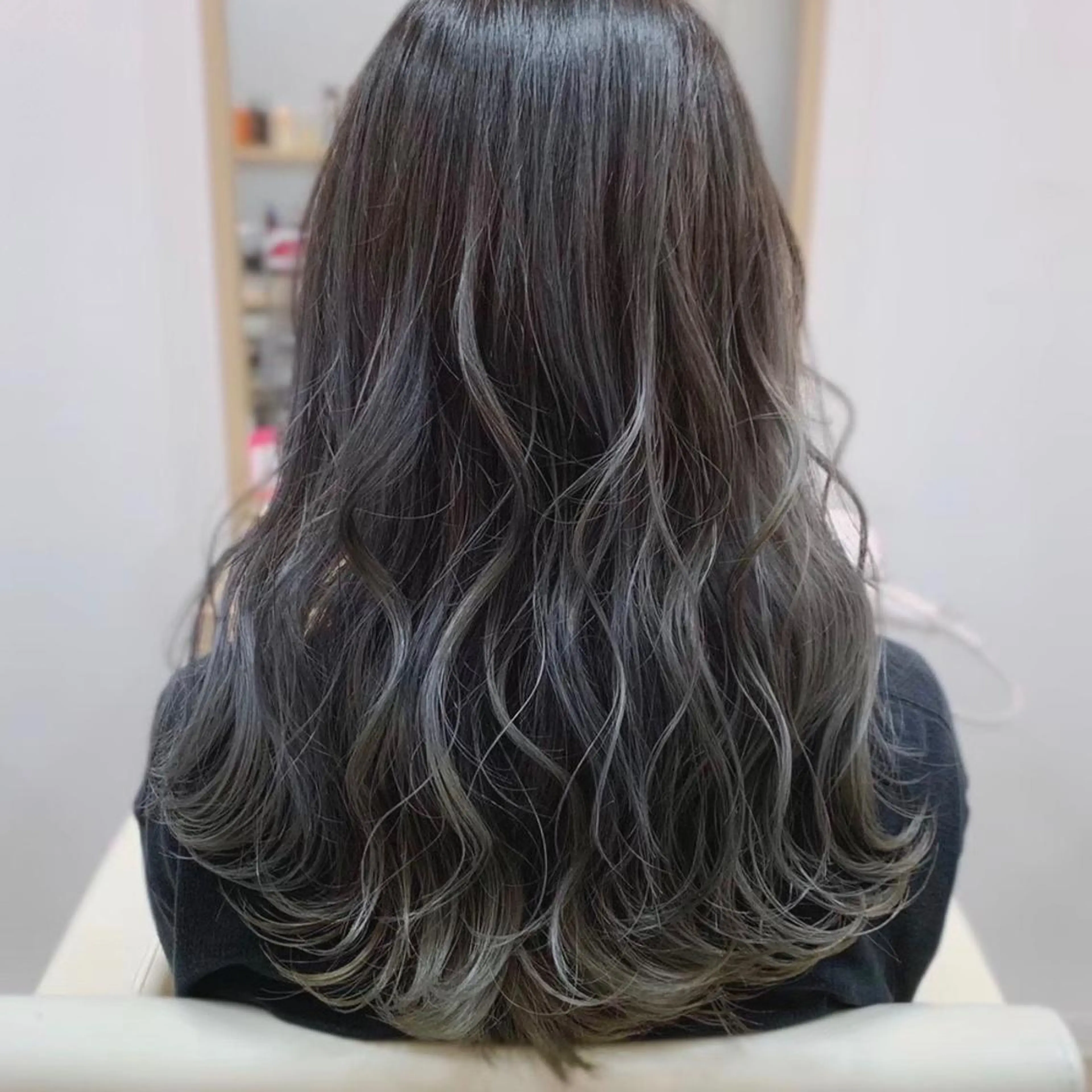 セミロング ヘアアレンジ アッシュ ヨシンモリ ⭐️N° blao 名古屋栄【髪質改善】のヘアスタイル