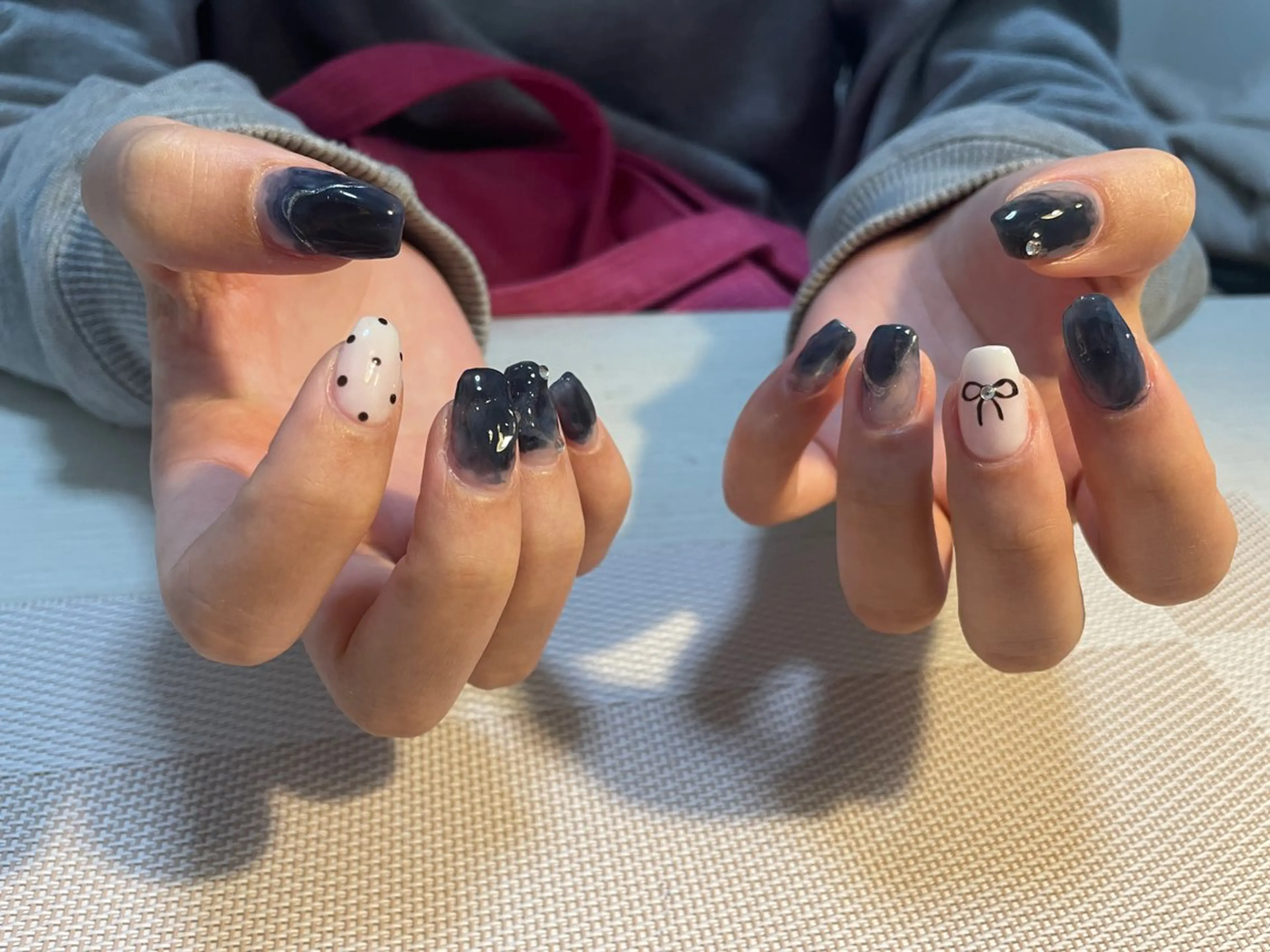ネイル 持ち込み ニュアンスネイル salon myheroのネイルデザイン
