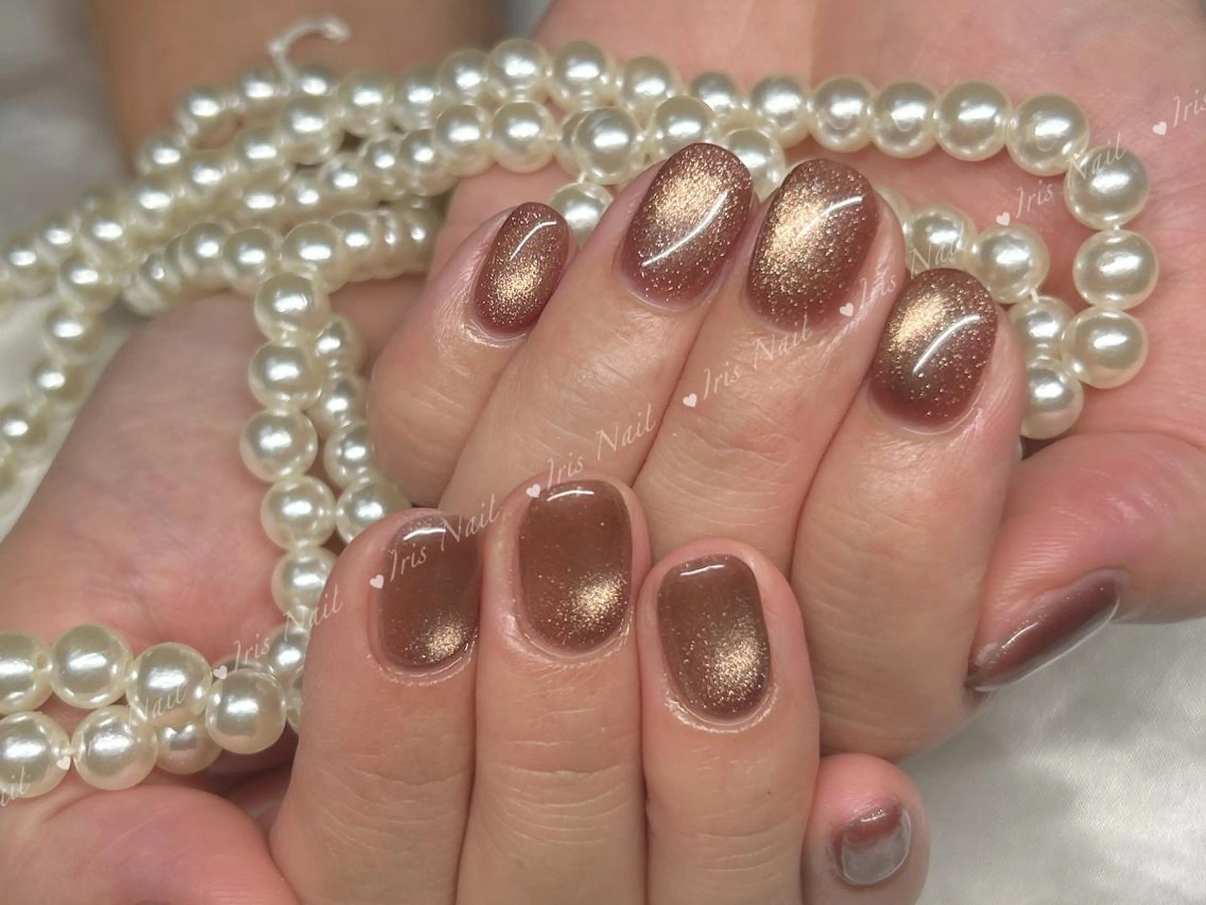 ネイル キラキラネイル マグネットネイル ハンドネイル ハンドケア IRIS NAIL大塚のネイルデザイン