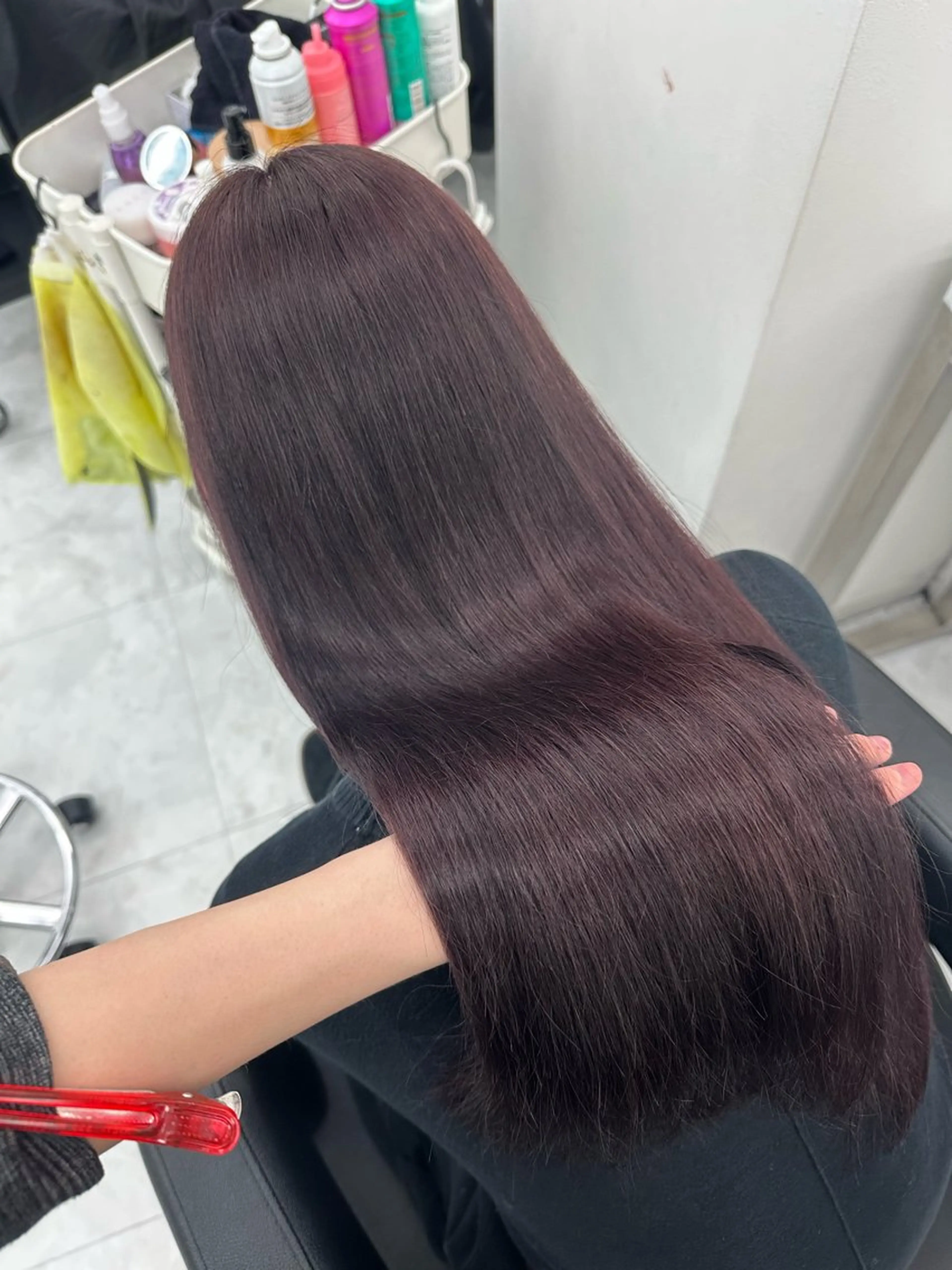 ロング カラー kazuki🍑韓国 トレンド暖色🫗のヘアスタイル