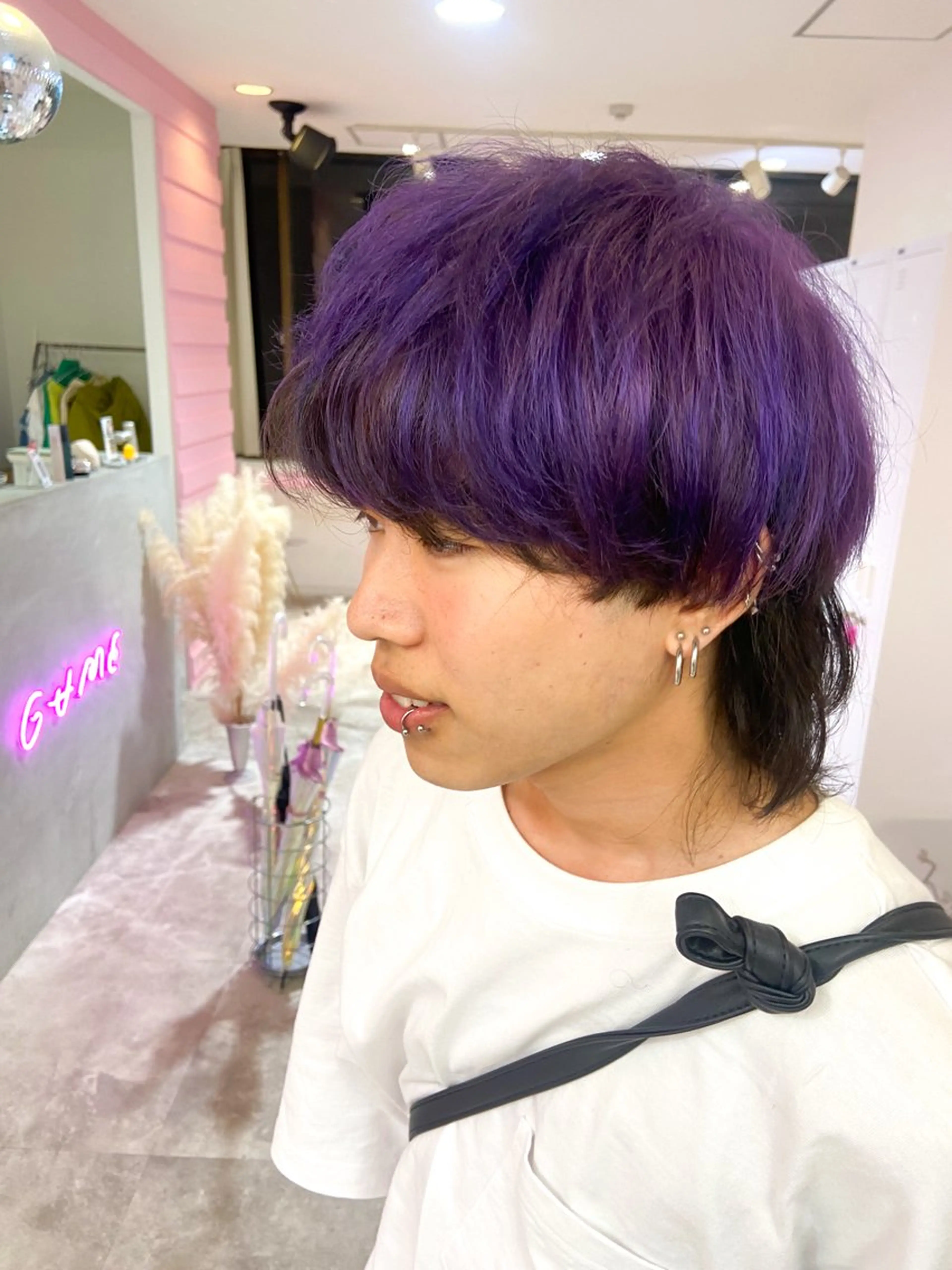 ショート カラー メンズ 似合わせ暖色のプロ/ ニュアンスカラー🍊のヘアスタイル