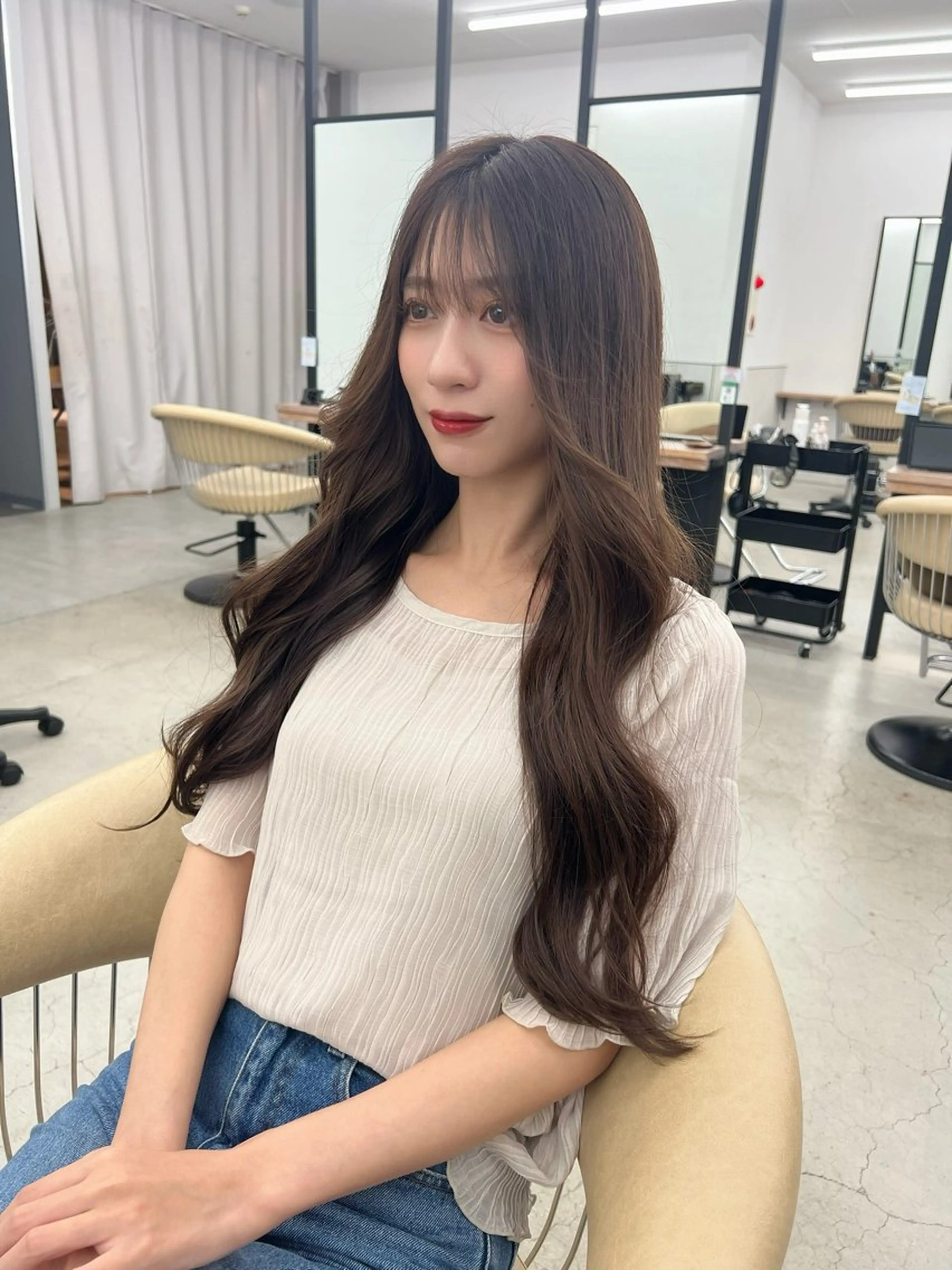 ロング 韓国ヘア🇰🇷 ジンタロウ✨のヘアスタイル
