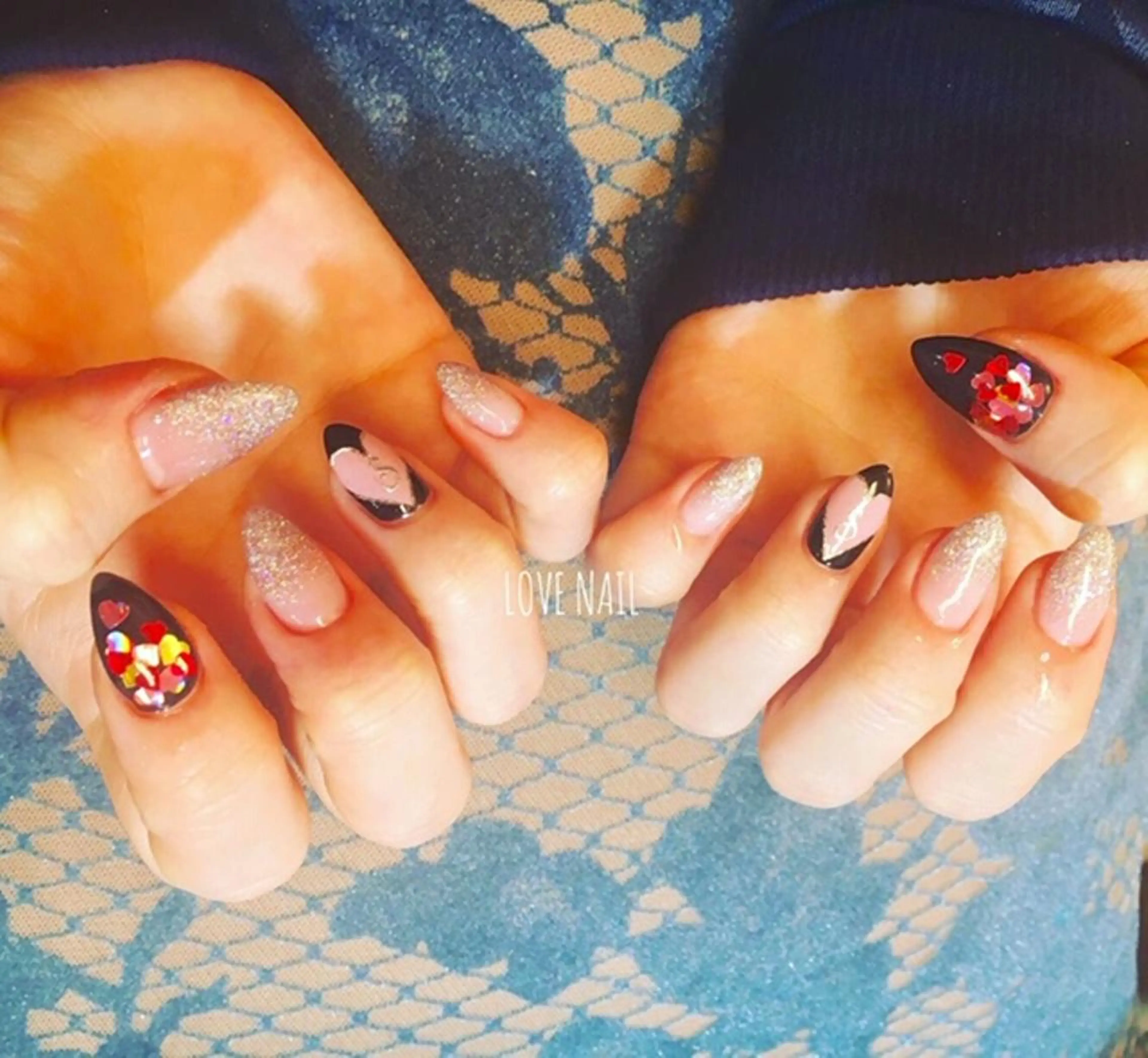 ネイル ハンドネイル LOVE NAIL 💕Sonoのネイルデザイン