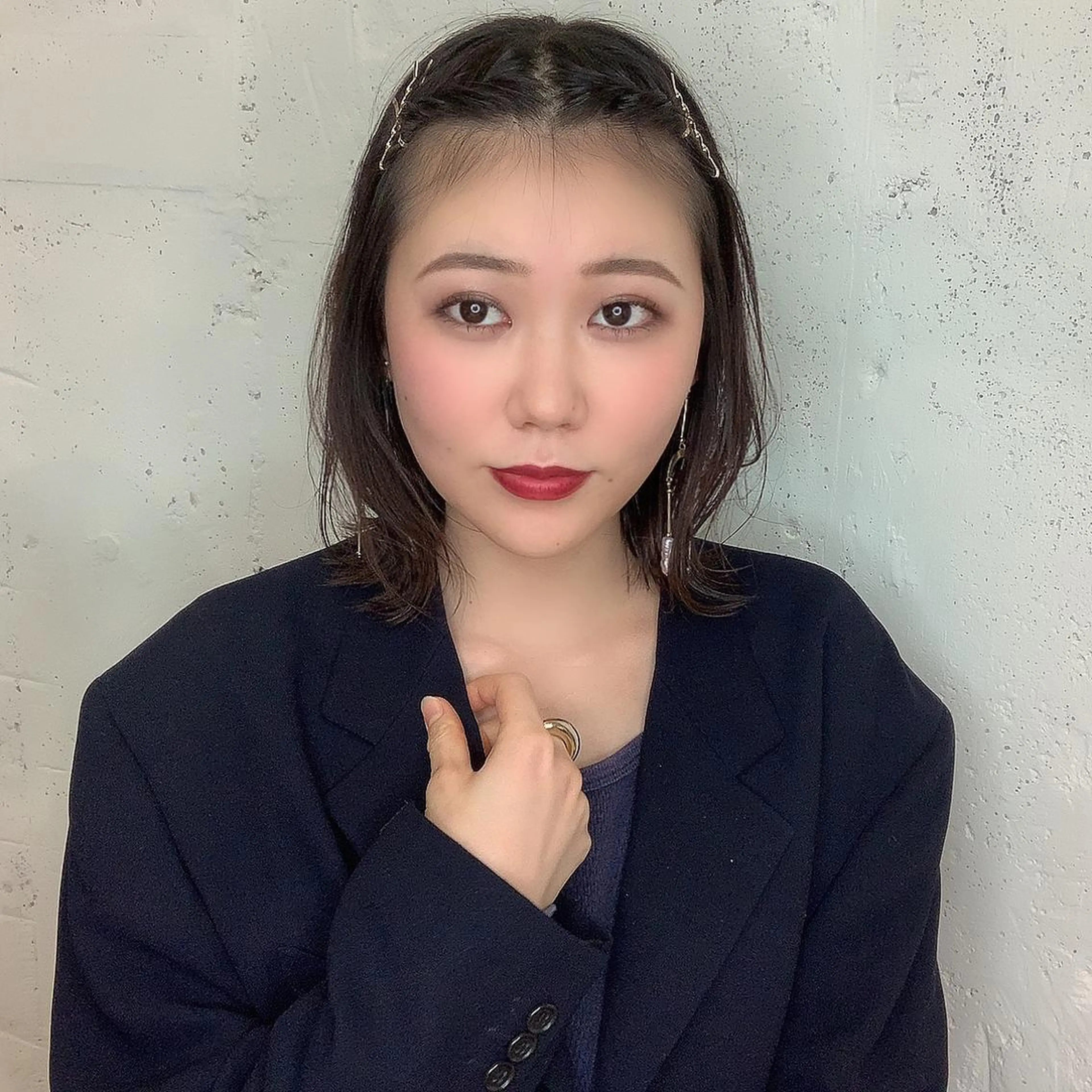 ショート カラー パーマ ヘアアレンジ メンズ キッズ ネイル マツエク・マツパ 子どものヘアアレンジ オン眉 charme【 シャルム 】所属・ボブ/レイヤー/ nanamiのヘアスタイル