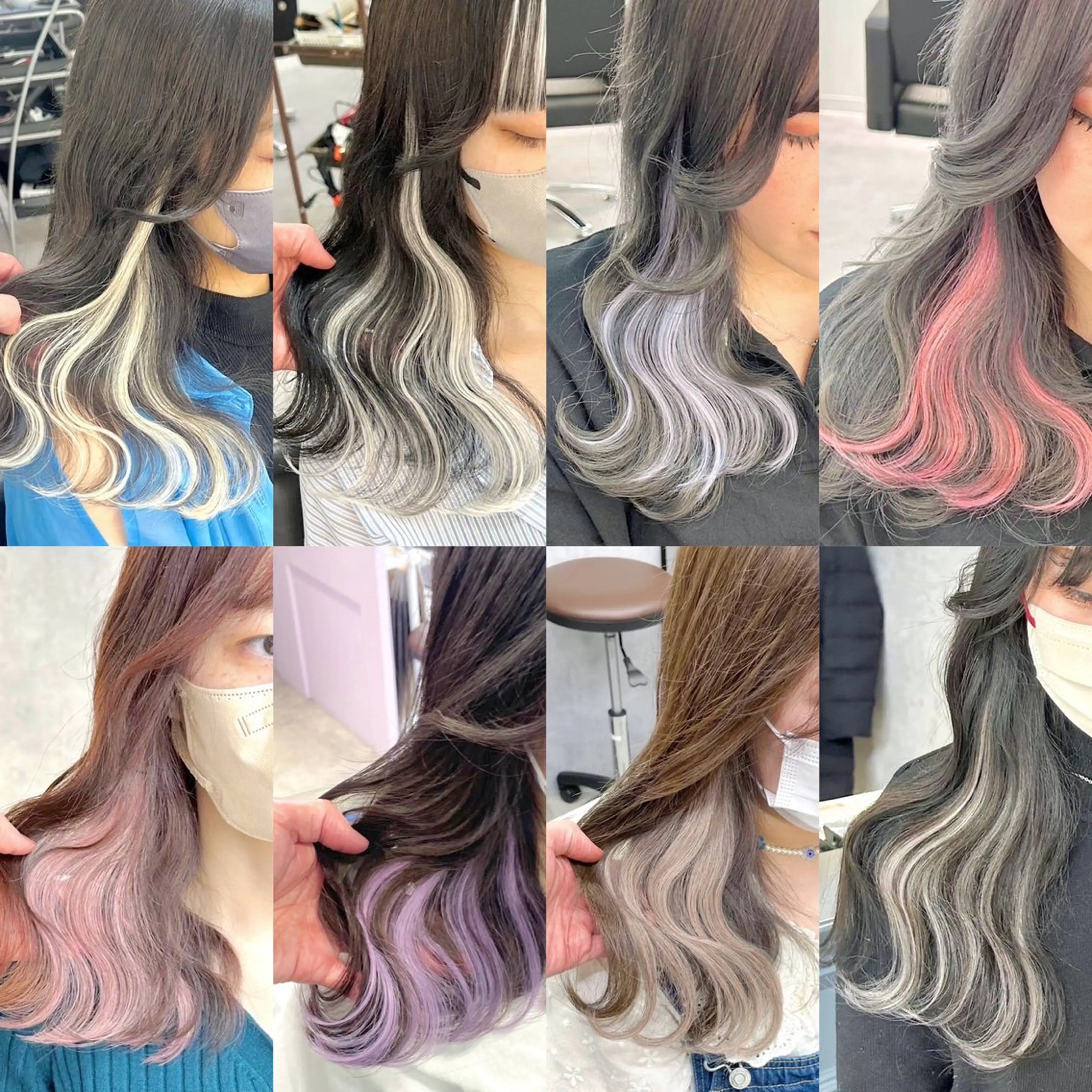 ミディアム カラー メンズ メンズブリーチ メンズハイトーン メンズインナーカラー ベージュカラー ブリーチ ヘアカラー ミルクティーベージュ /ピンク/大阪/堀江のヘアスタイル