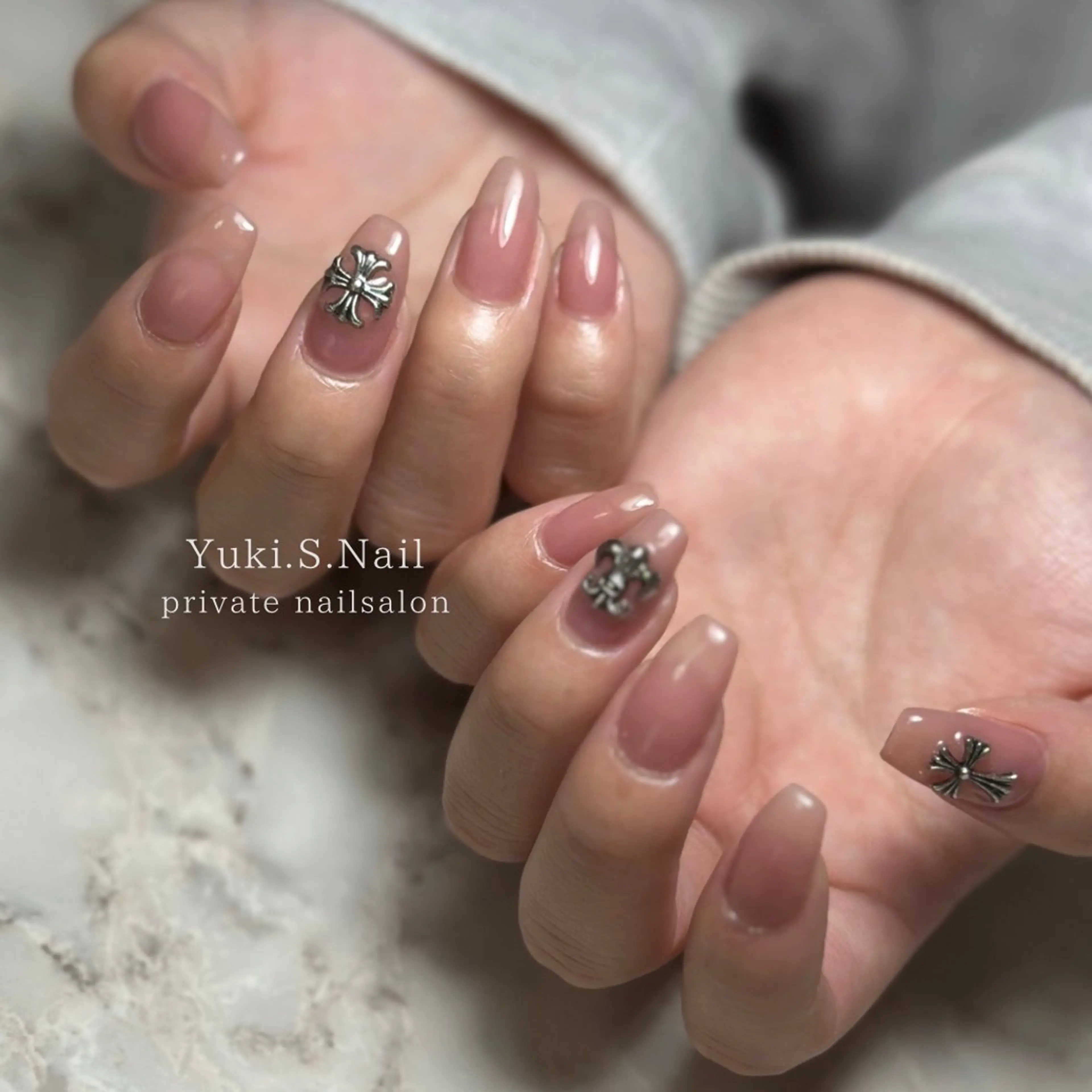 ロング ハンドネイル Yuki S.Nailのネイルデザイン