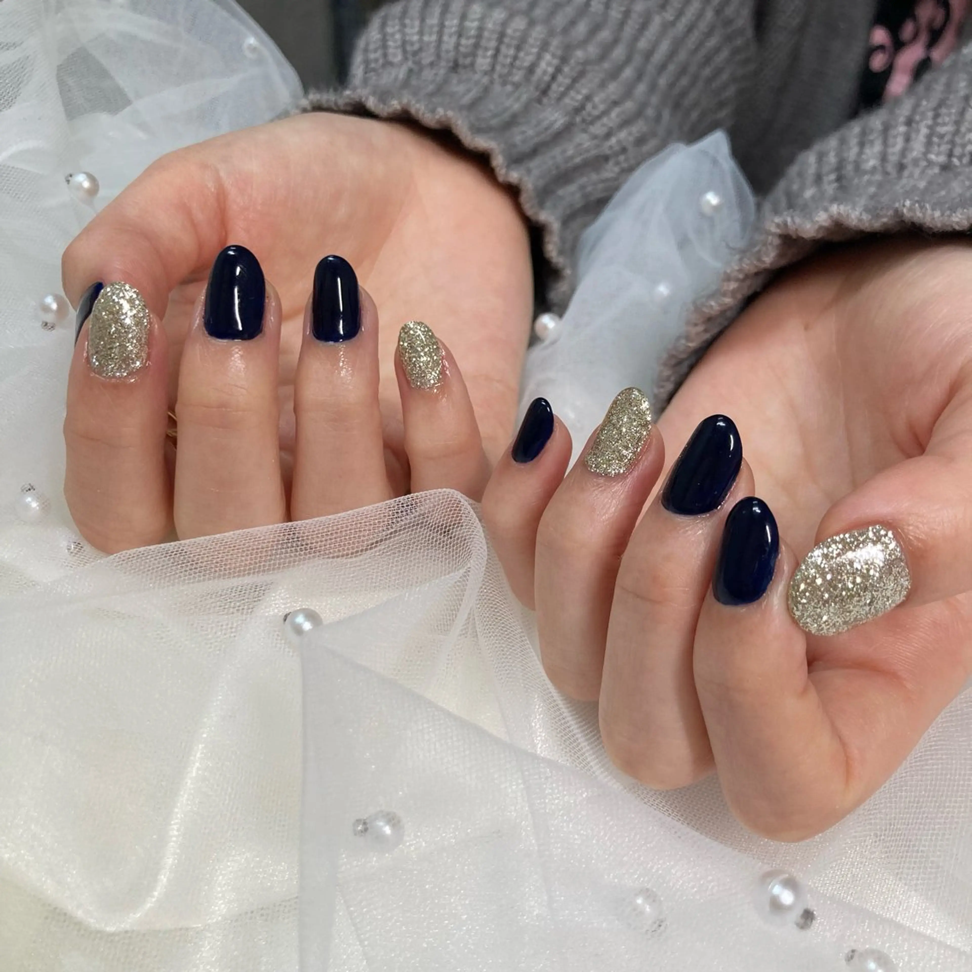 ネイル ラメ(グリッター) ハンドネイル nail salon　share所属・Share wakanaのネイルデザイン