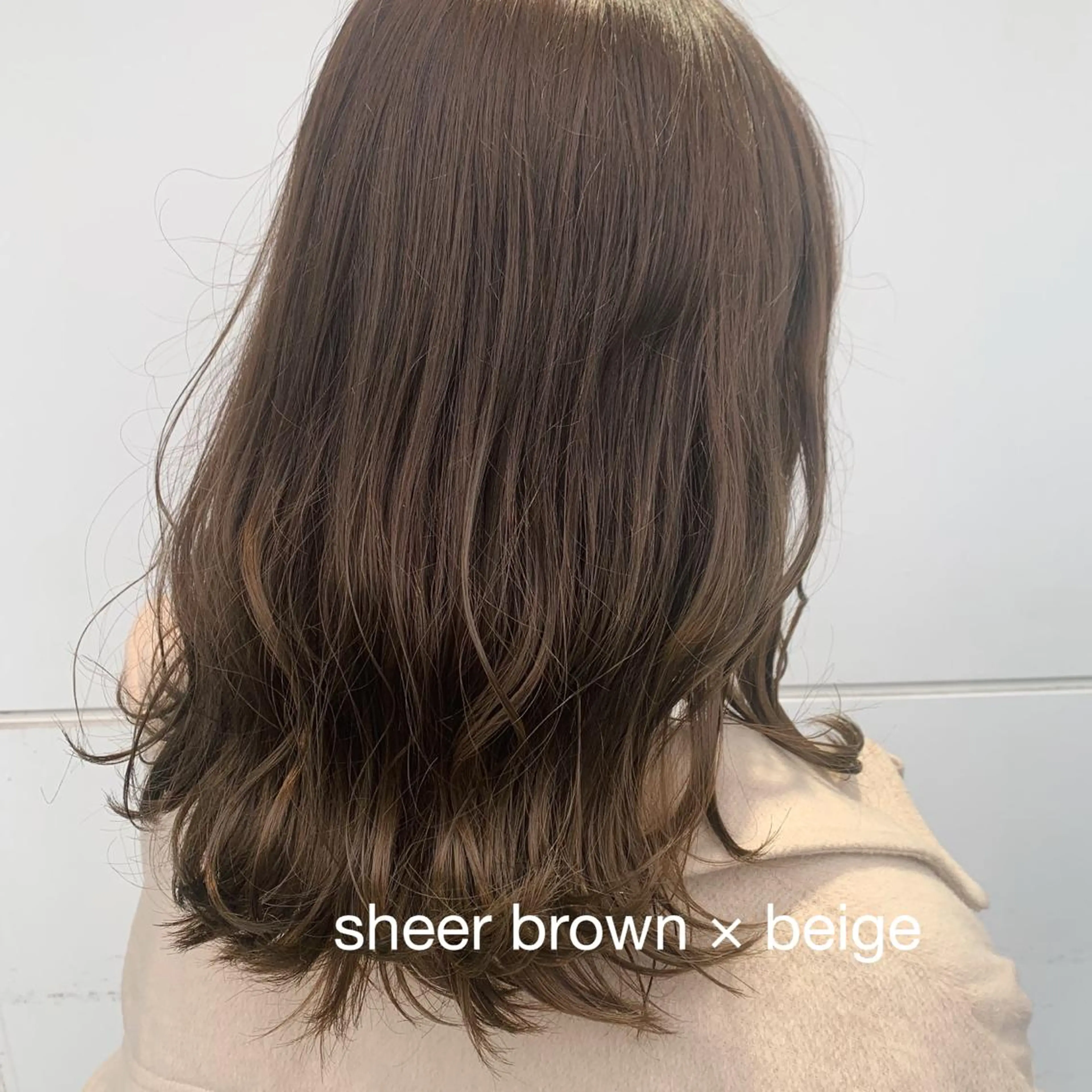 セミロング カラー カット ヘアカラー トリートメント RINA🧤 デザインとボブのヘアスタイル