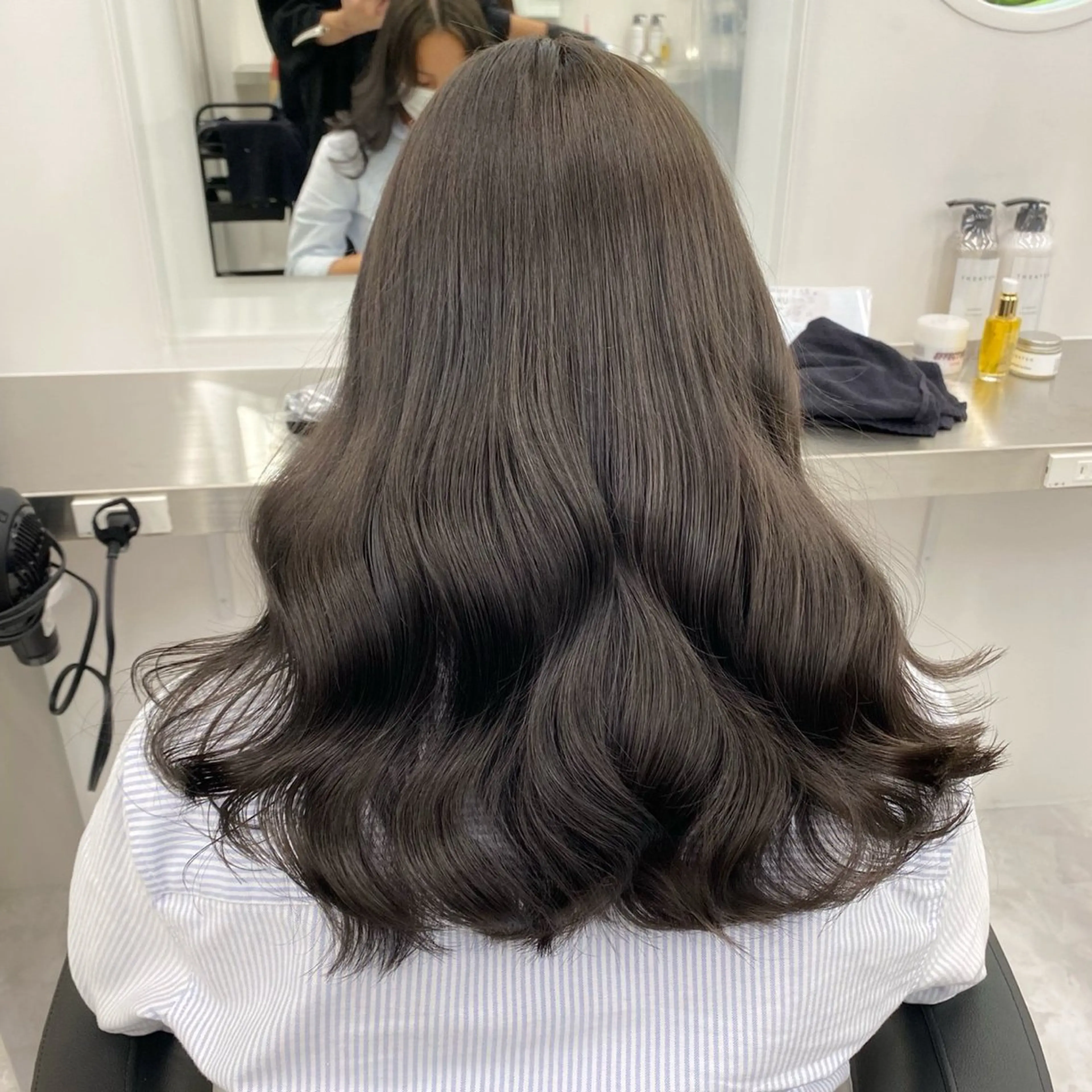 カラー ヘアカラー ヘアセット 🤍透明感グレージュ カラー🤍RINのヘアスタイル