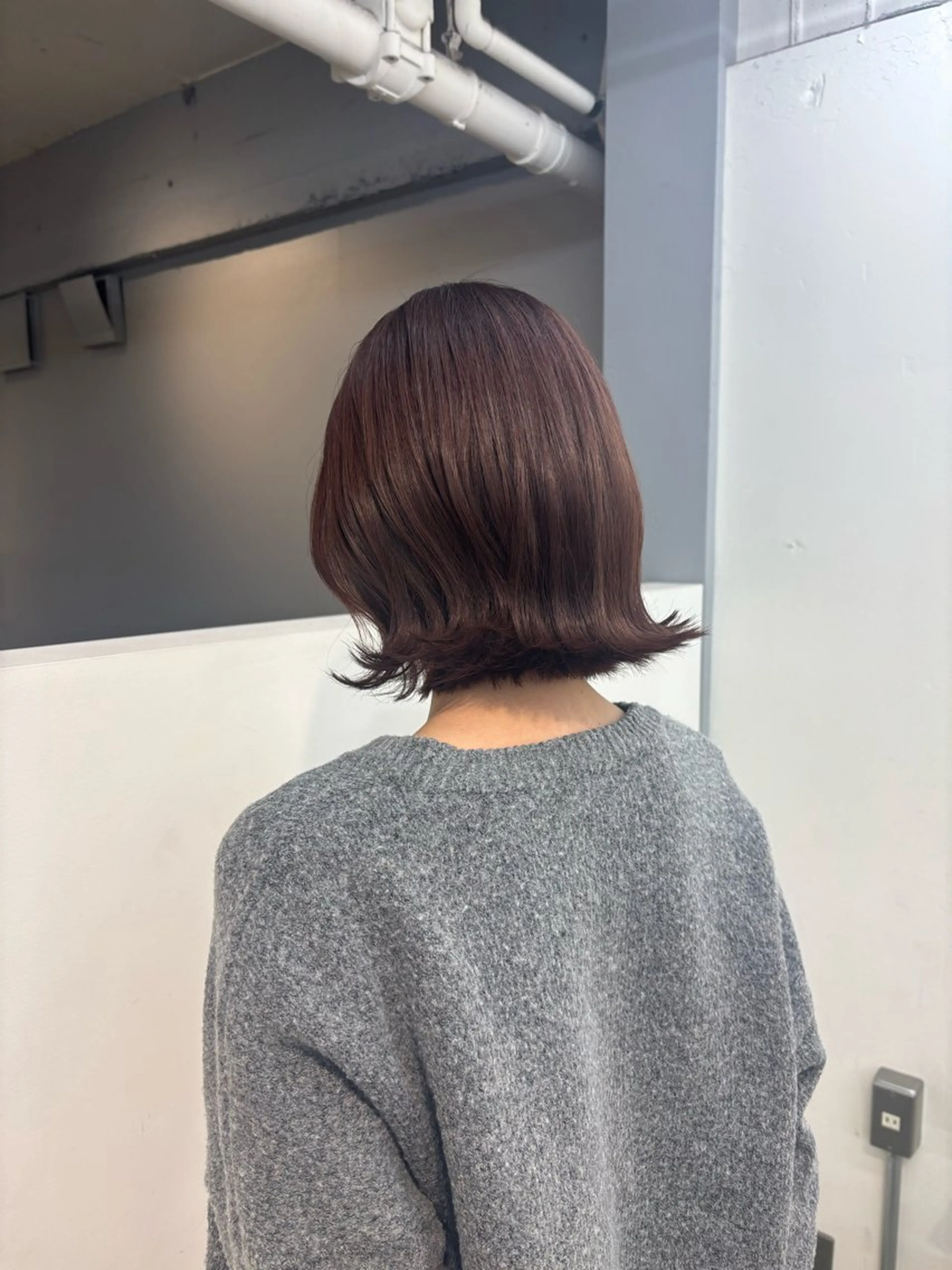 ショート カラー ボブ ショートヘア カット 暗髪／艶髪／渋谷/ モモカ🎀のヘアスタイル