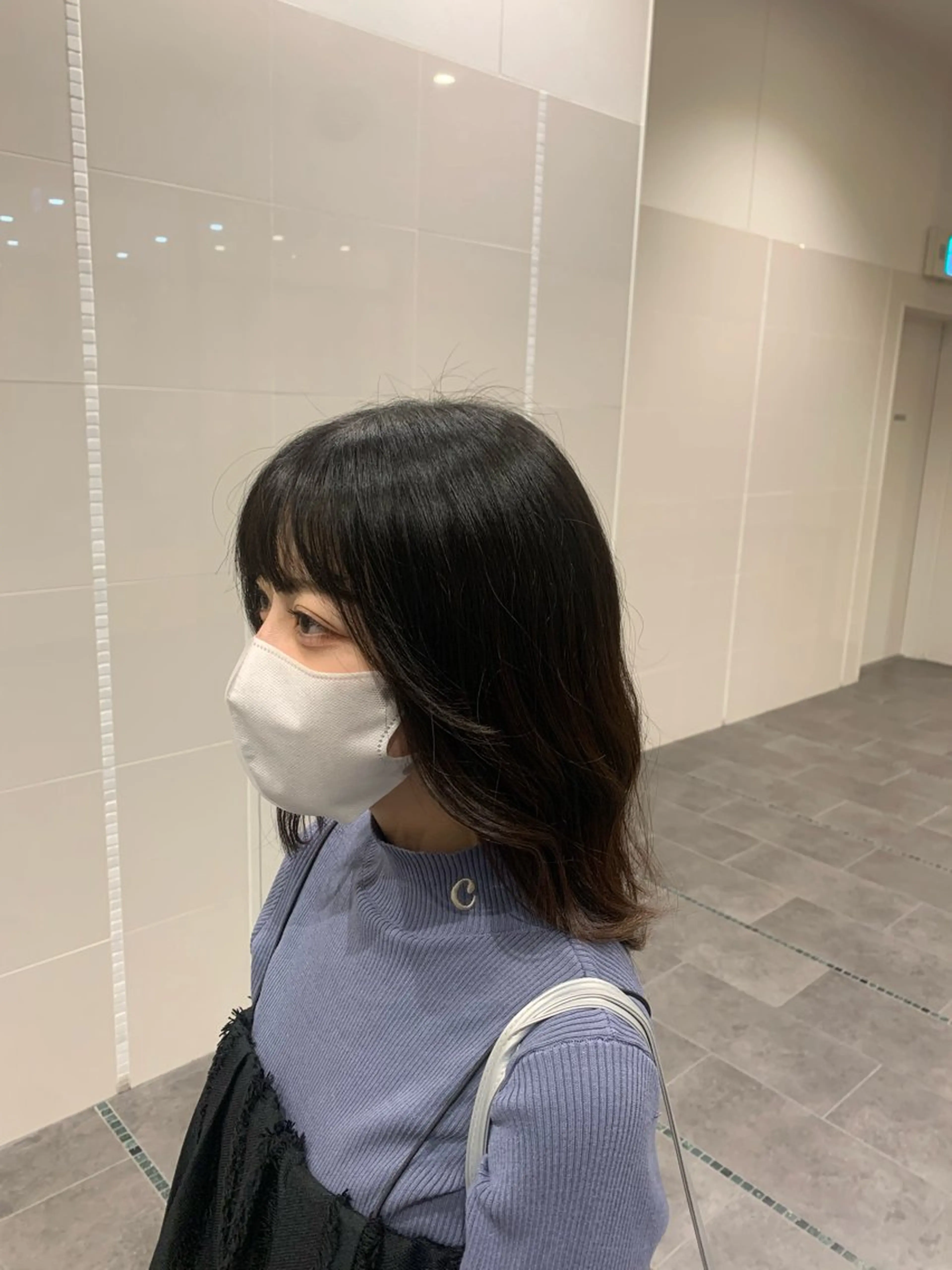 ミディアム 梅田美容室　山本 歩夢のヘアスタイル