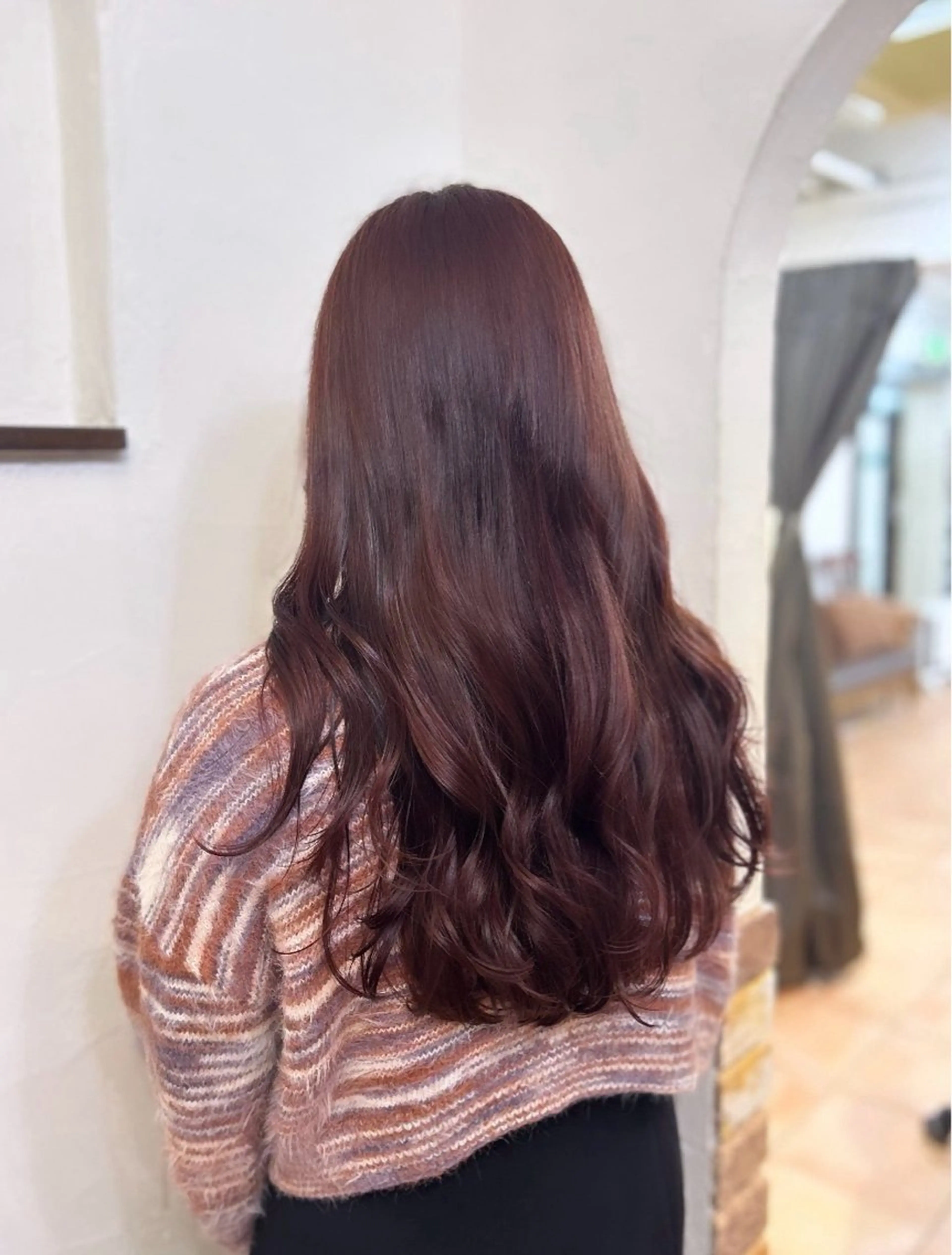 カラー ブラウンカラー ピンクカラー ヘアカラー たきぐち さくらのヘアスタイル