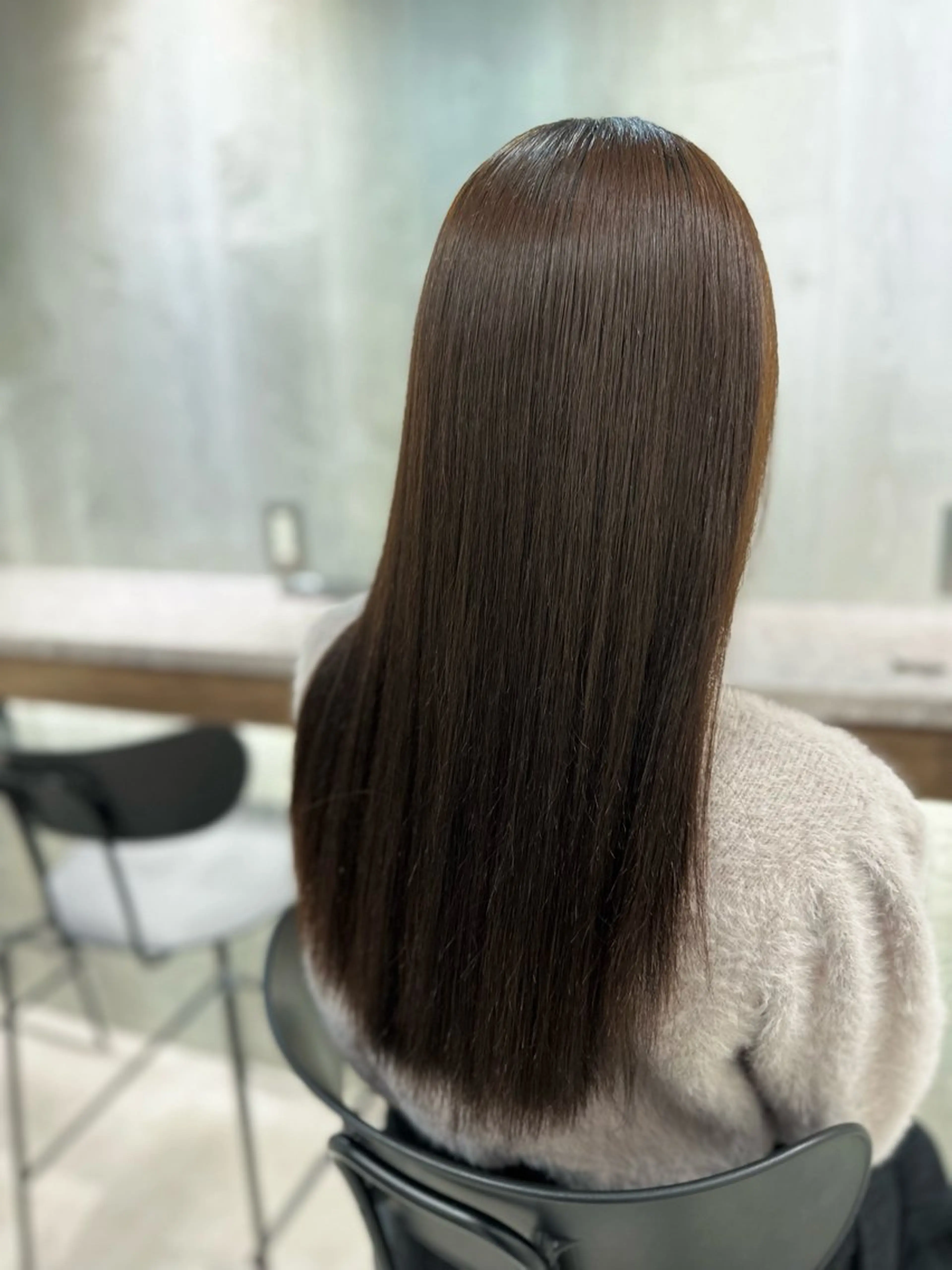 セミロング 縮毛矯正 カット 縮毛矯正 トリートメント JYO 髪質改善専門家のヘアスタイル