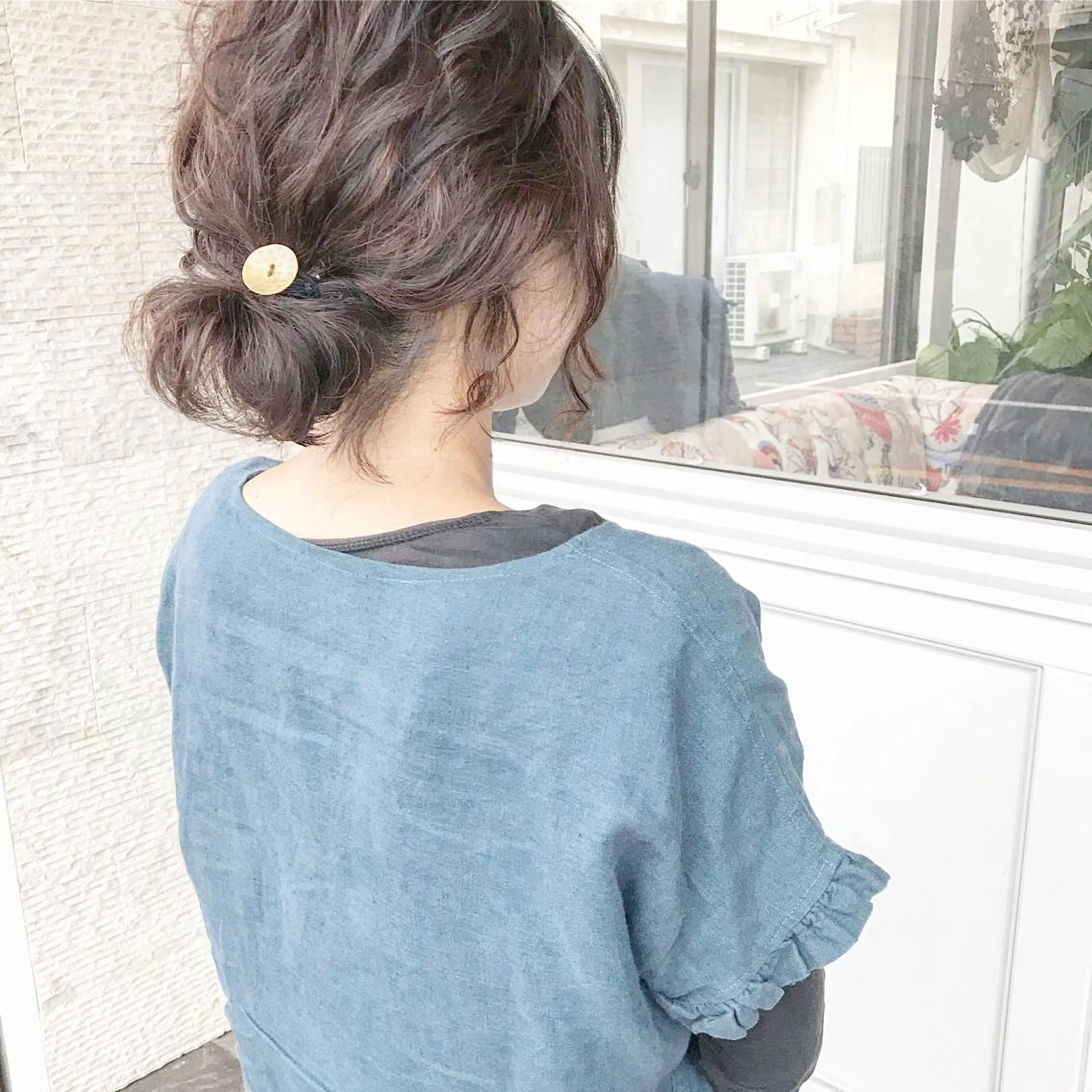 ショート カラー ヘアアレンジ ブリーチ グラデーションカラー ハイライトカラー ハイライト おくれ毛 Mariana/ 鶴原-ハイライトのヘアスタイル