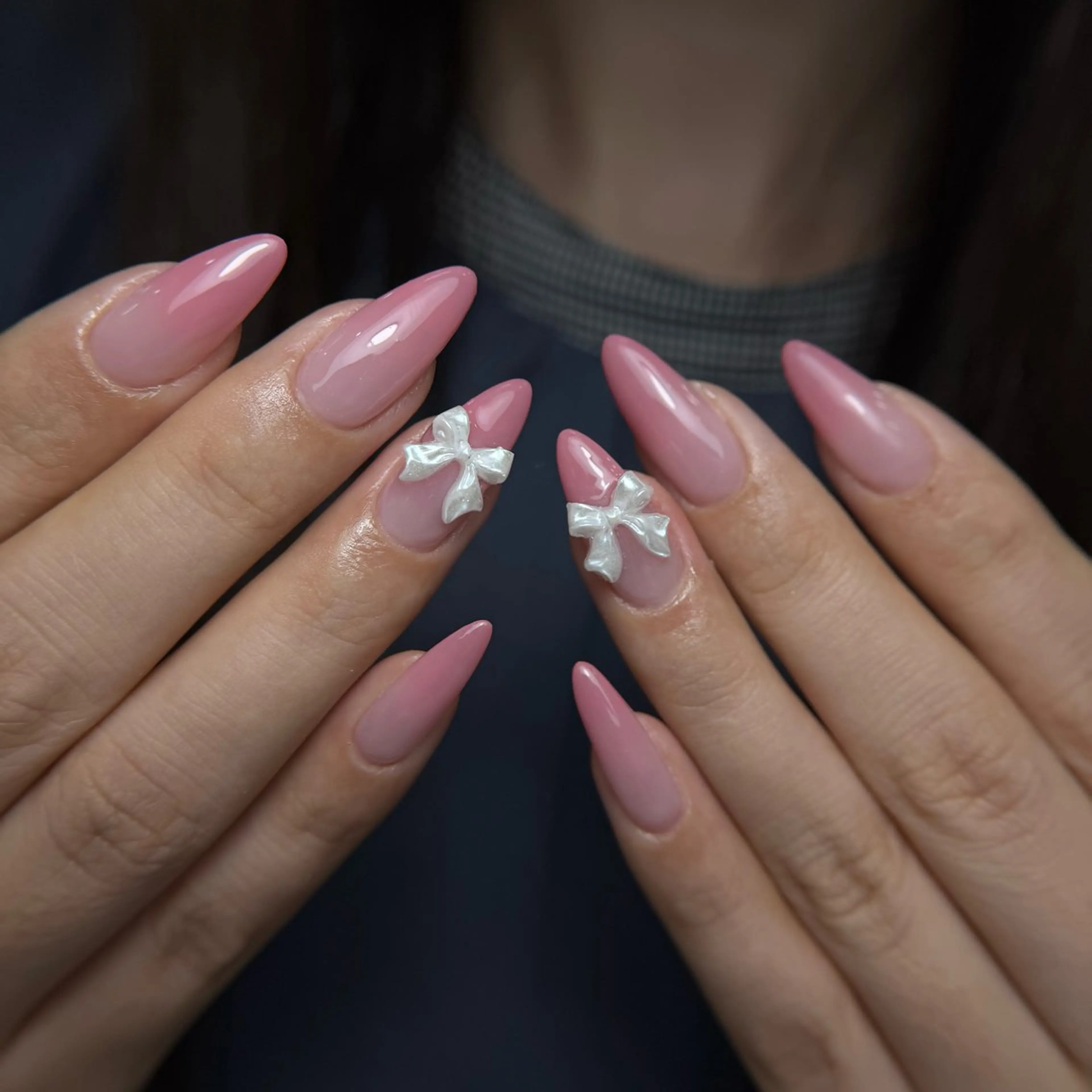 ネイル フレンチネイル グラデーション 韓国ネイル マグネットネイル シンプルネイル ハンドネイル CoMo Nail Studio所属・CoMo Nailのネイルデザイン