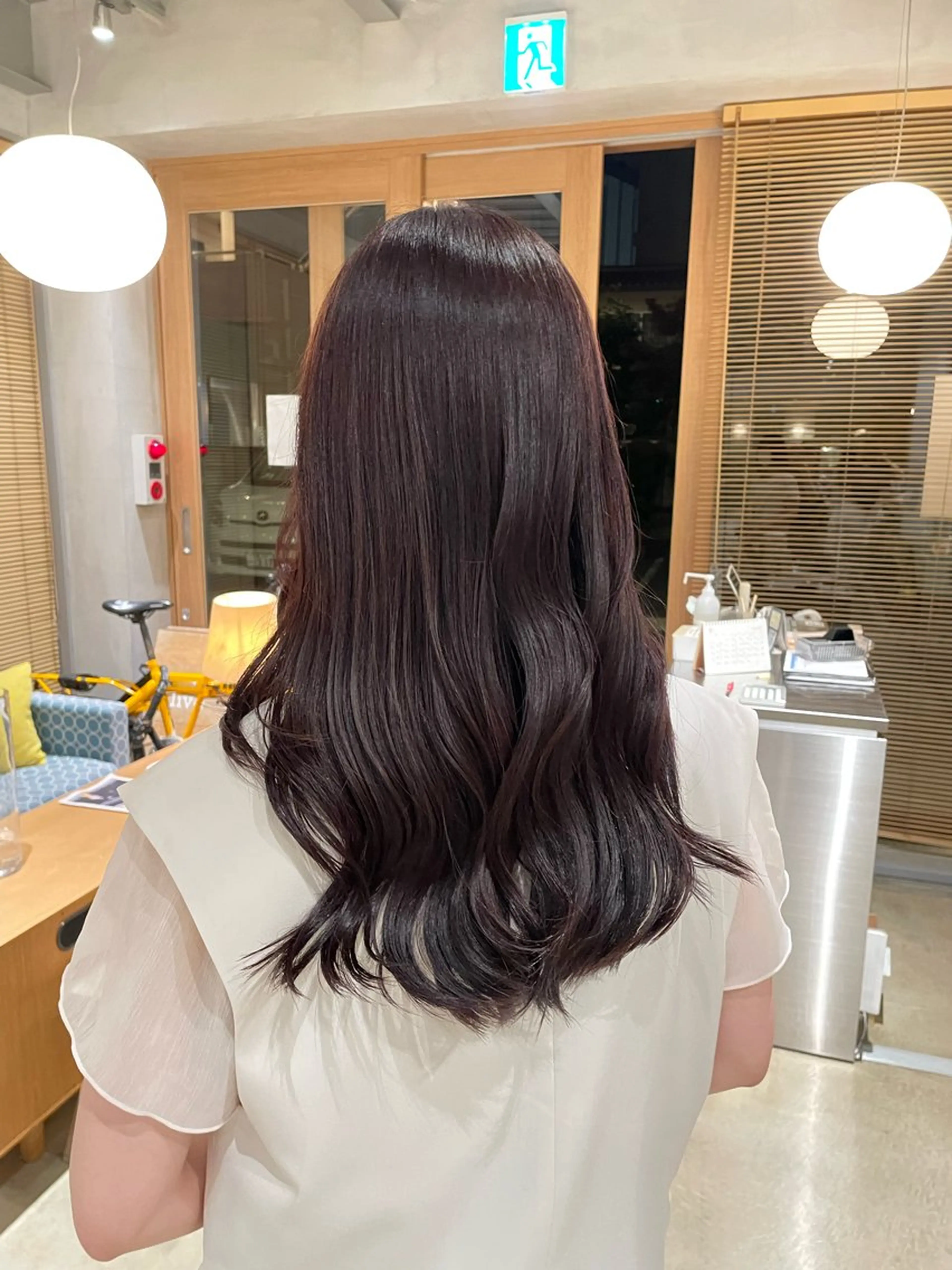ロング カラー ブラウンカラー ピンクカラー ピンクブラウン 樋口 花穂のヘアスタイル