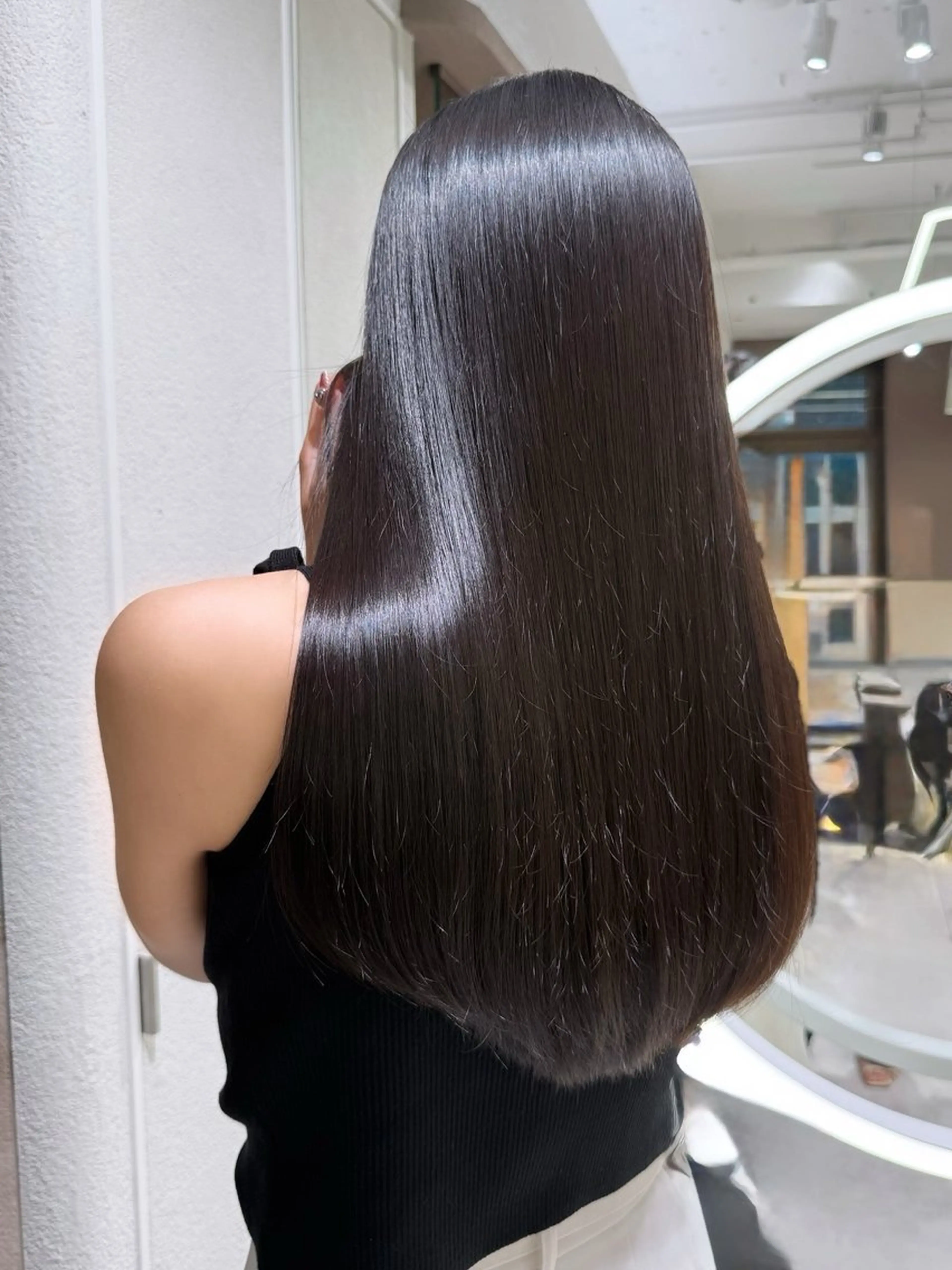 ロング カット 縮毛矯正 トリートメント 恵比寿/透明感カラー /✨sayu✨のヘアスタイル