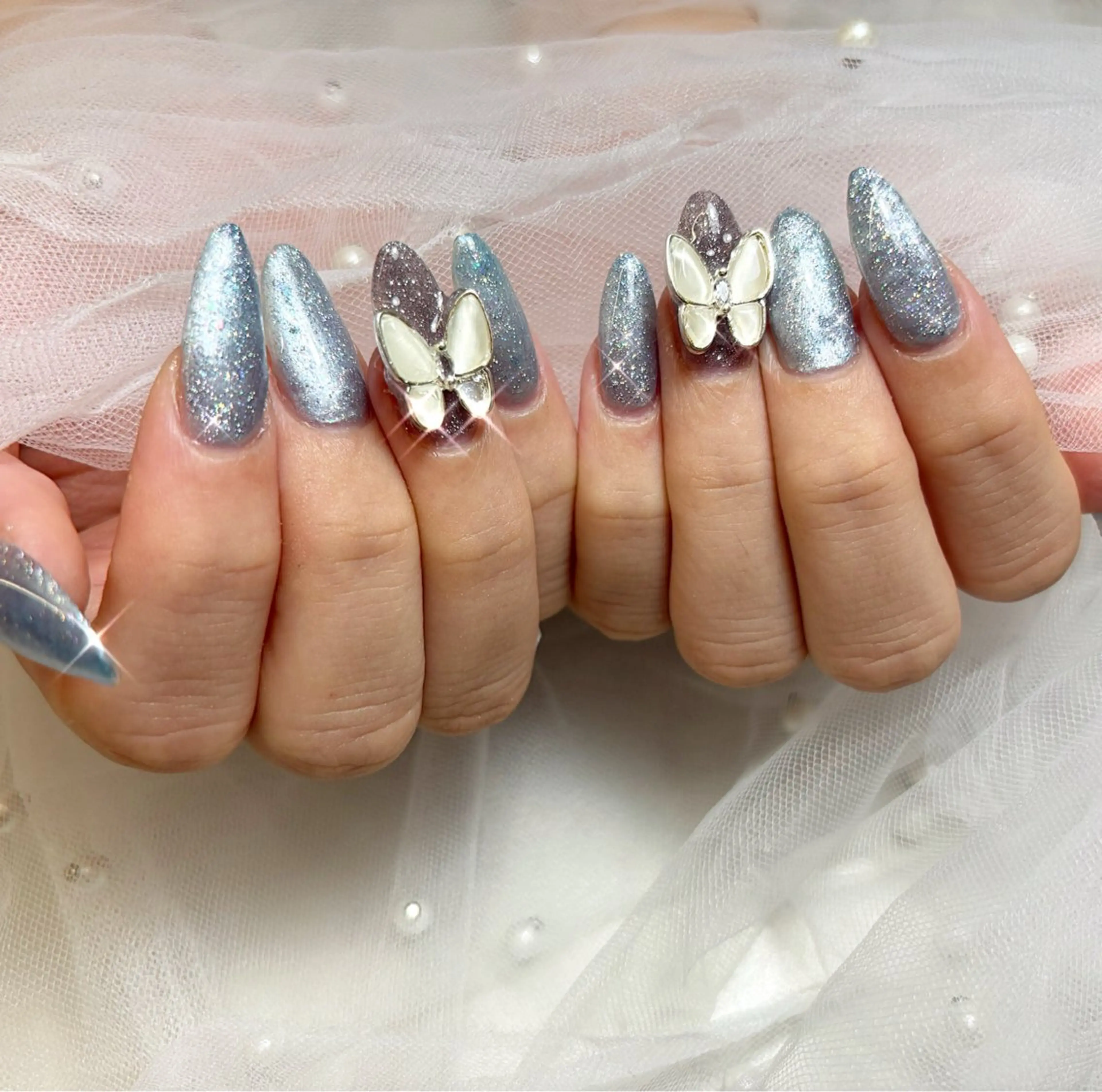 【ハンド】オフ有りラメグラ❁⃘*.ﾟの写真