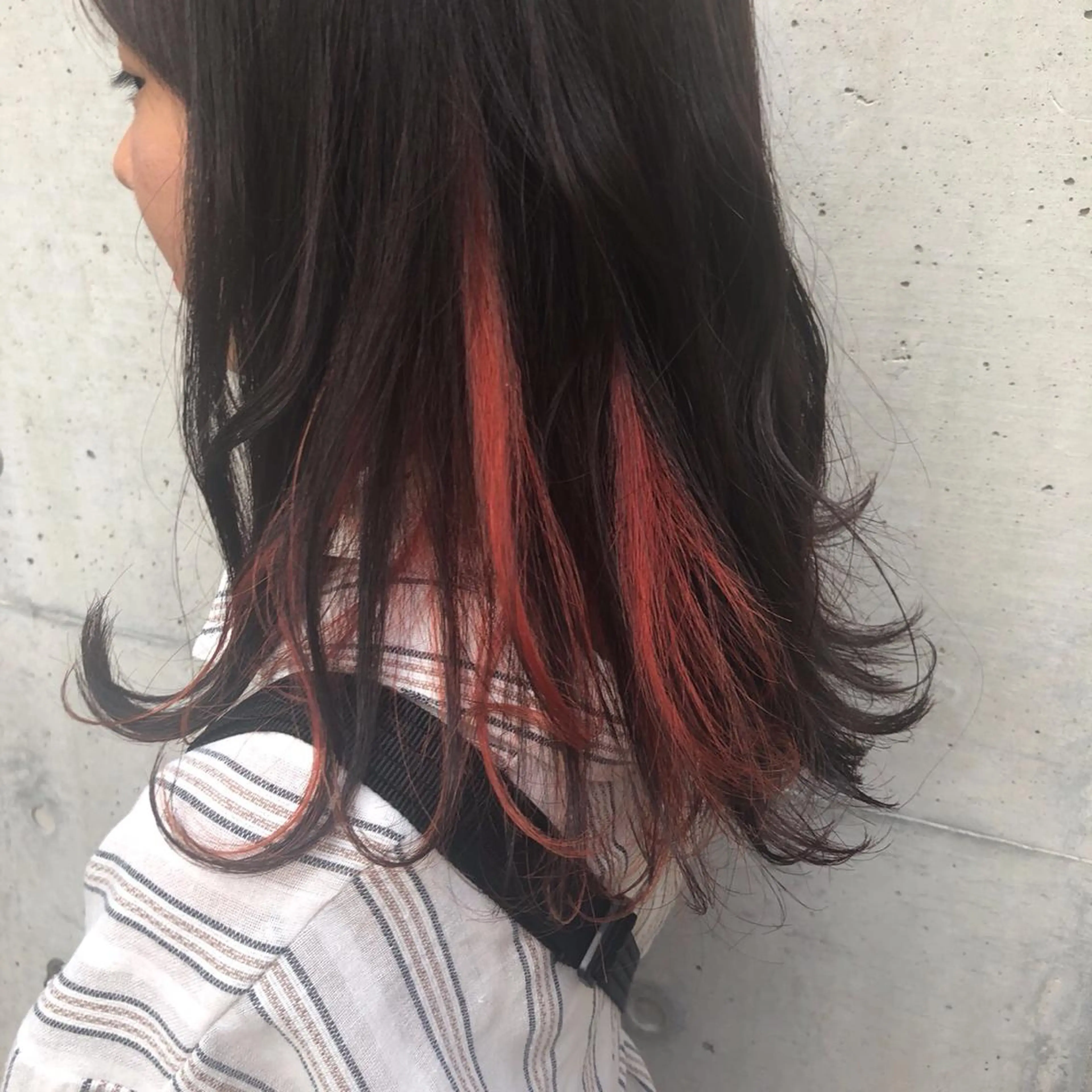 セミロング カラー ヘアカラー moana surfriderのヘアスタイル