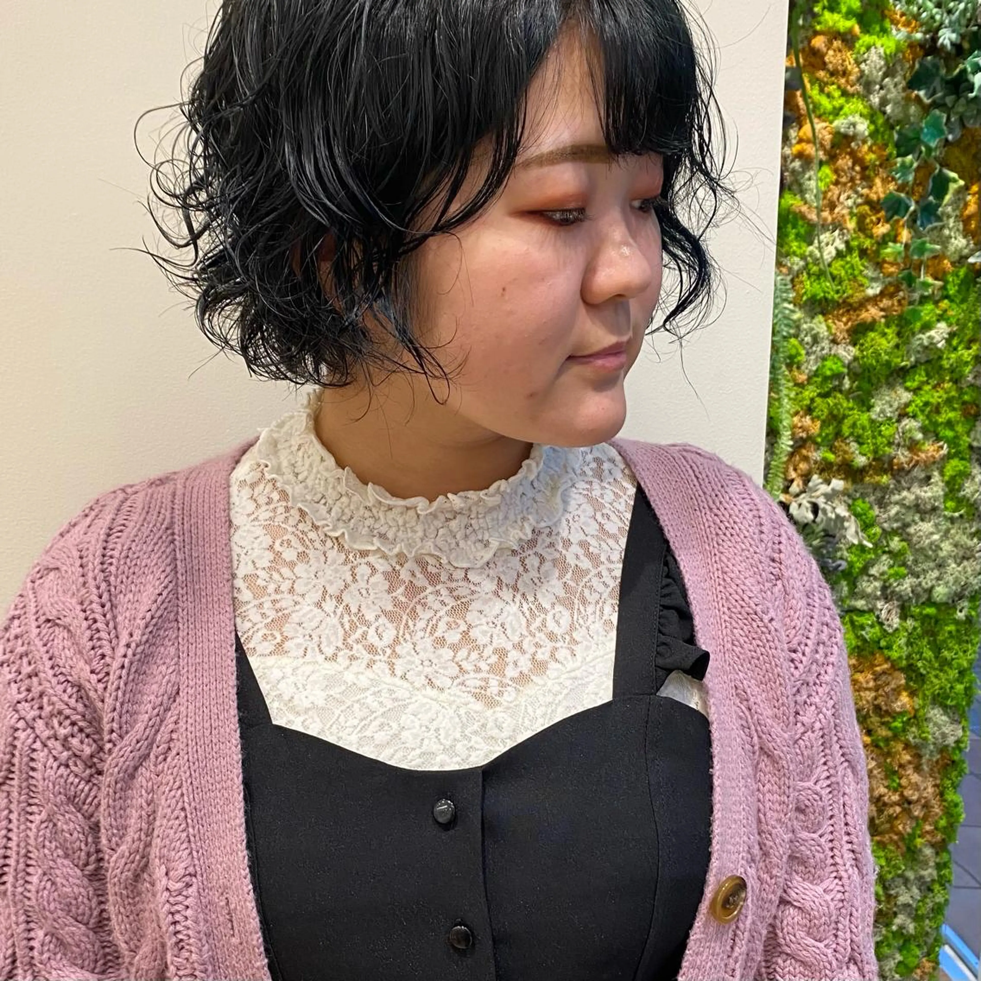 ミディアム パーマ ミディアムパーマ ヘアカラー ayaka #パーマ#アレンジのヘアスタイル