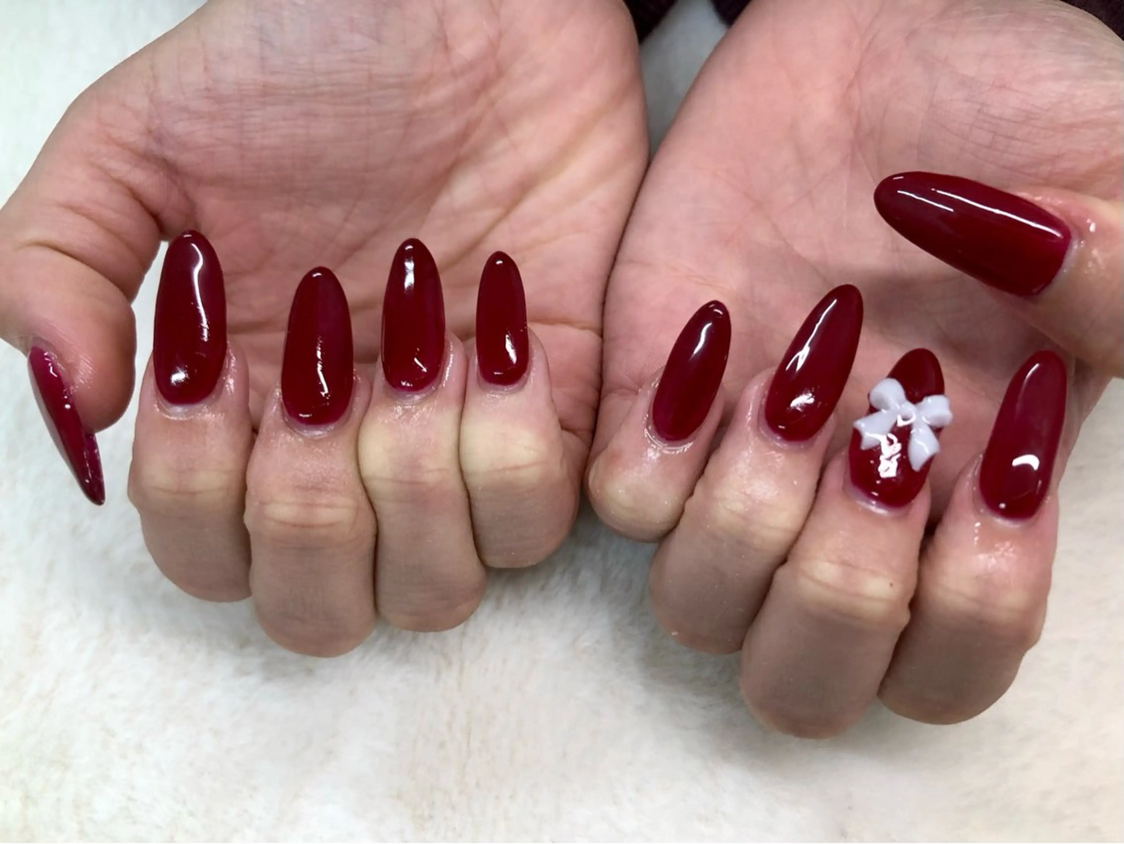 ネイル ボルドー ワンカラーネイル ハンドネイル ハンドケア Epokku ネイルサロンのネイルデザイン