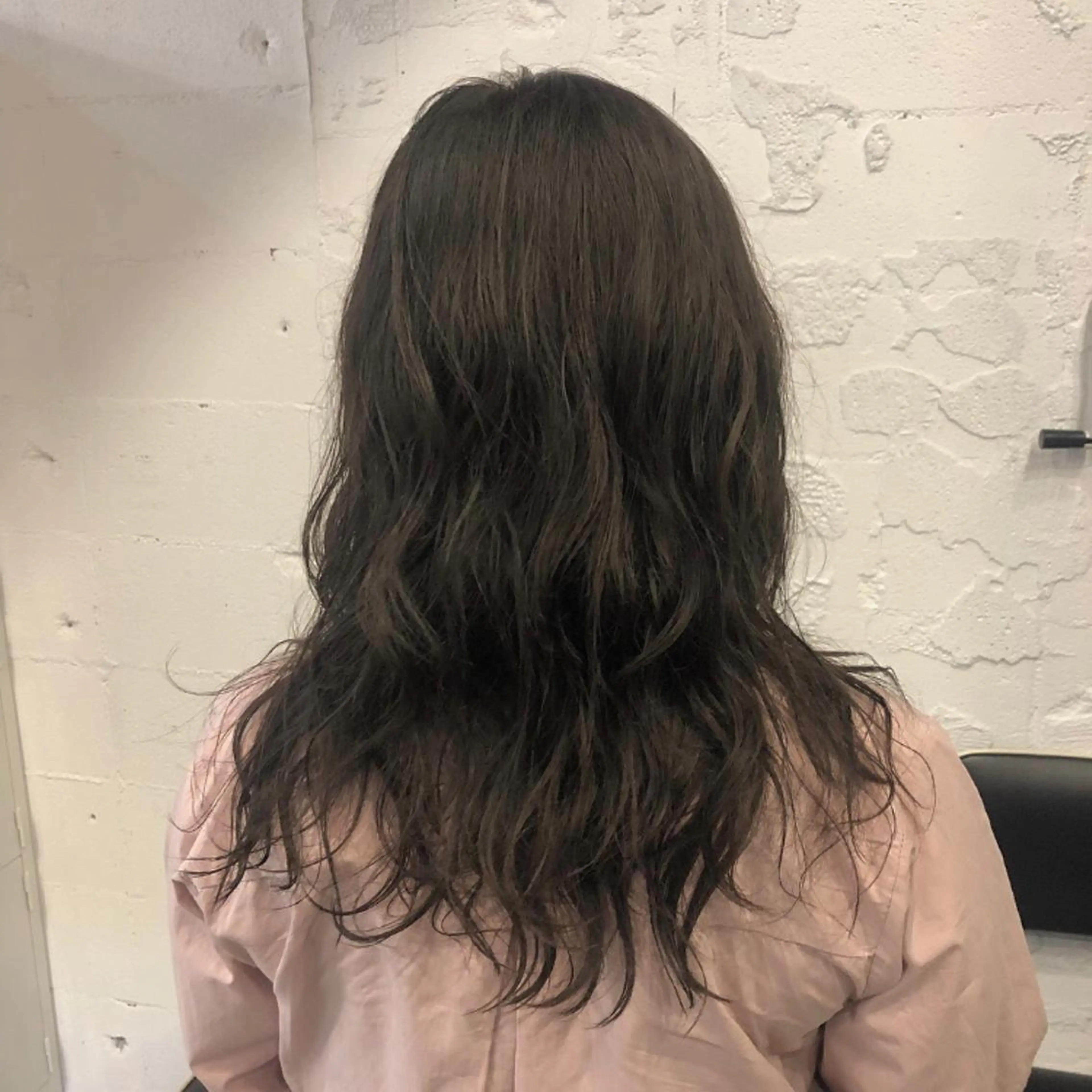 ロング カラー オレンジ カトウ ユウカのヘアスタイル