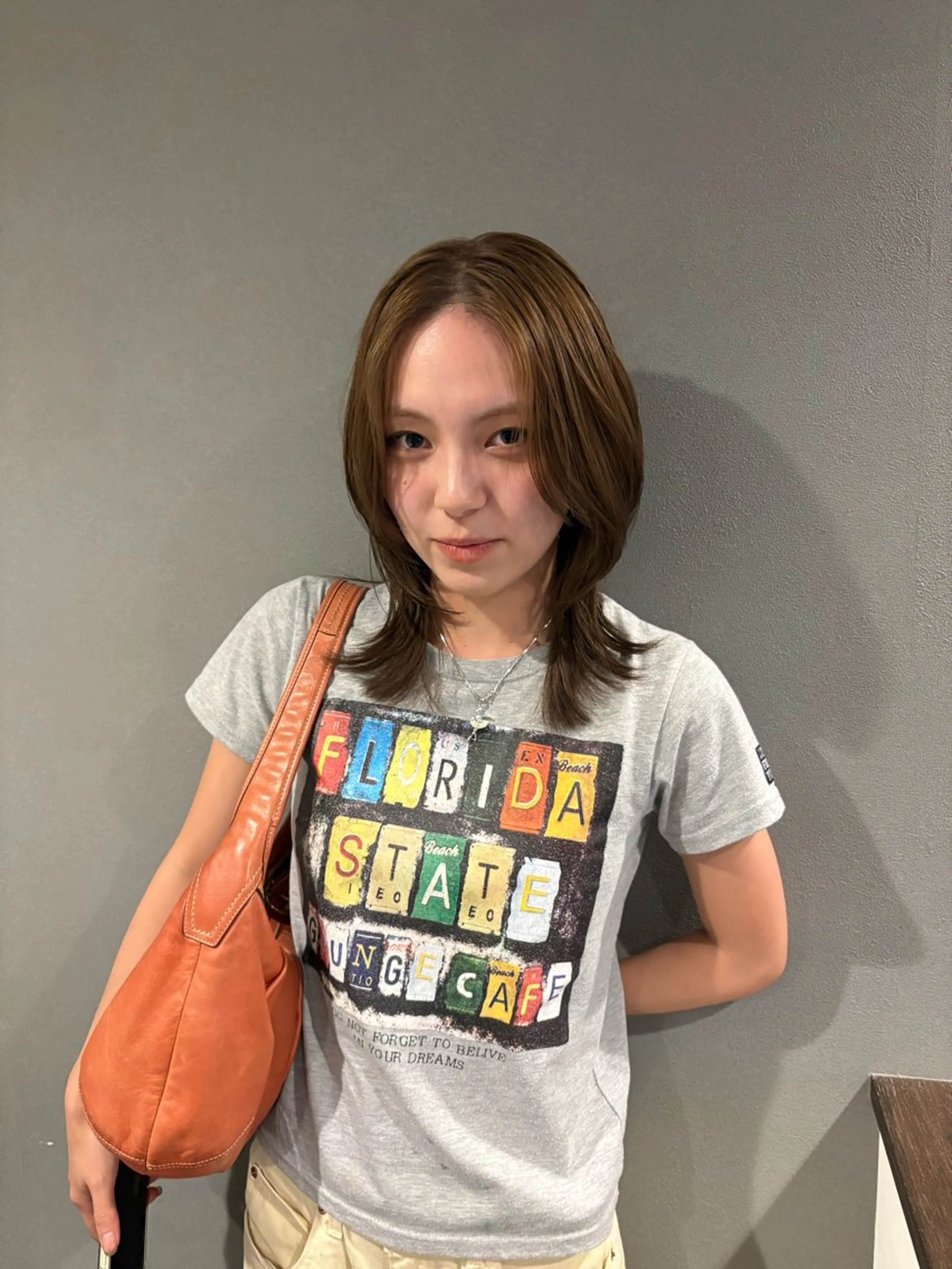 ミディアム カラー fujita neneのヘアスタイル