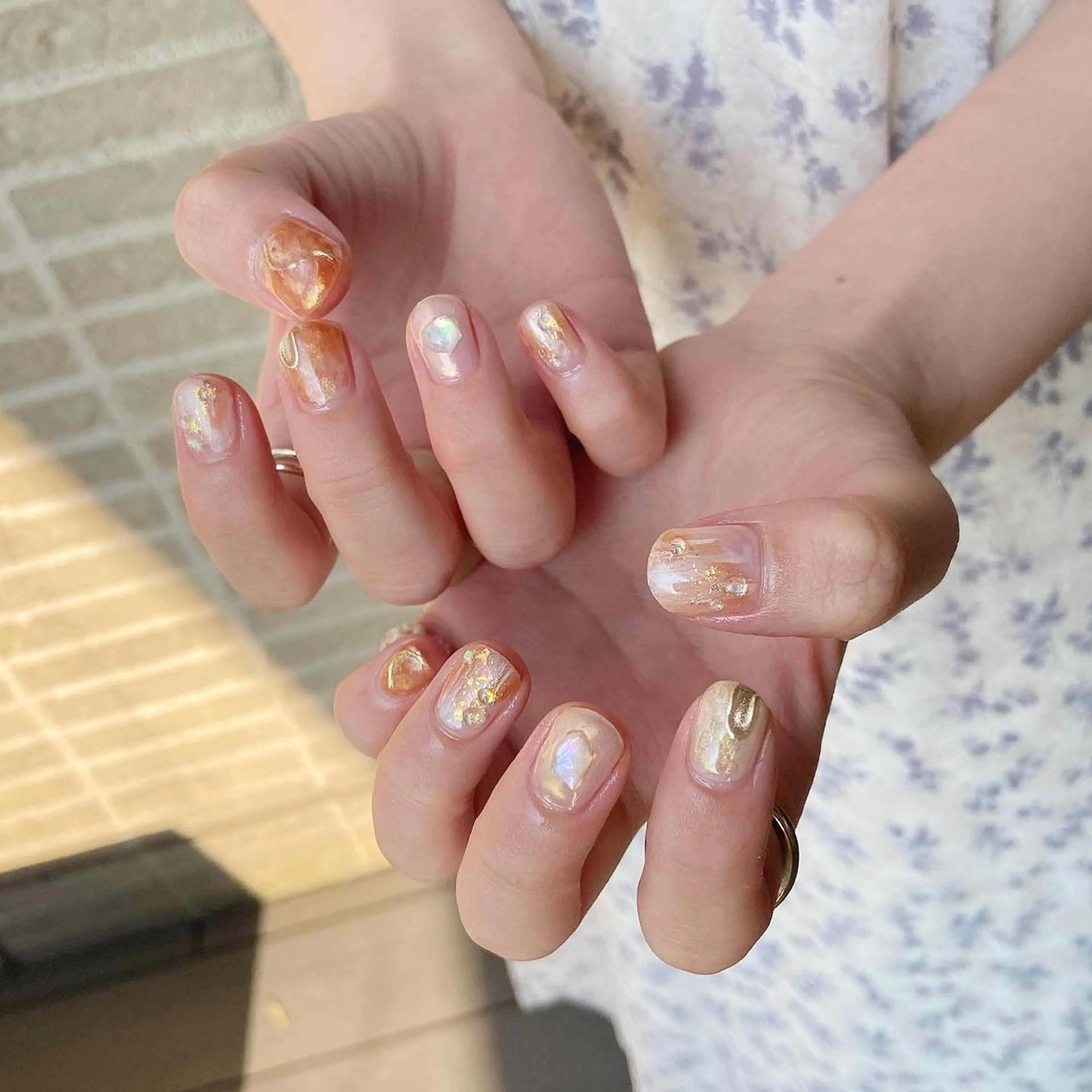 ネイル ハンドネイル 𝕄𝕚𝕪𝕦🤍 自由が丘⌇パラジェルのネイルデザイン